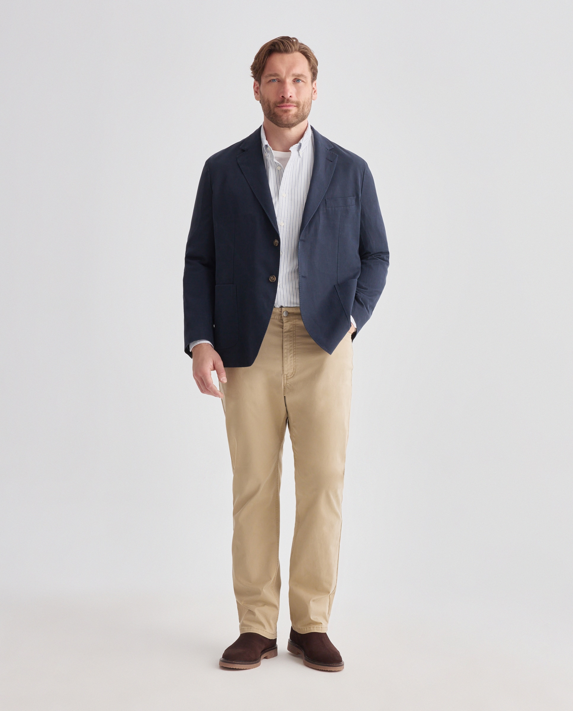 Chaqueta de hombre de algodón. - Dustin - Azul marino Azul marino-2