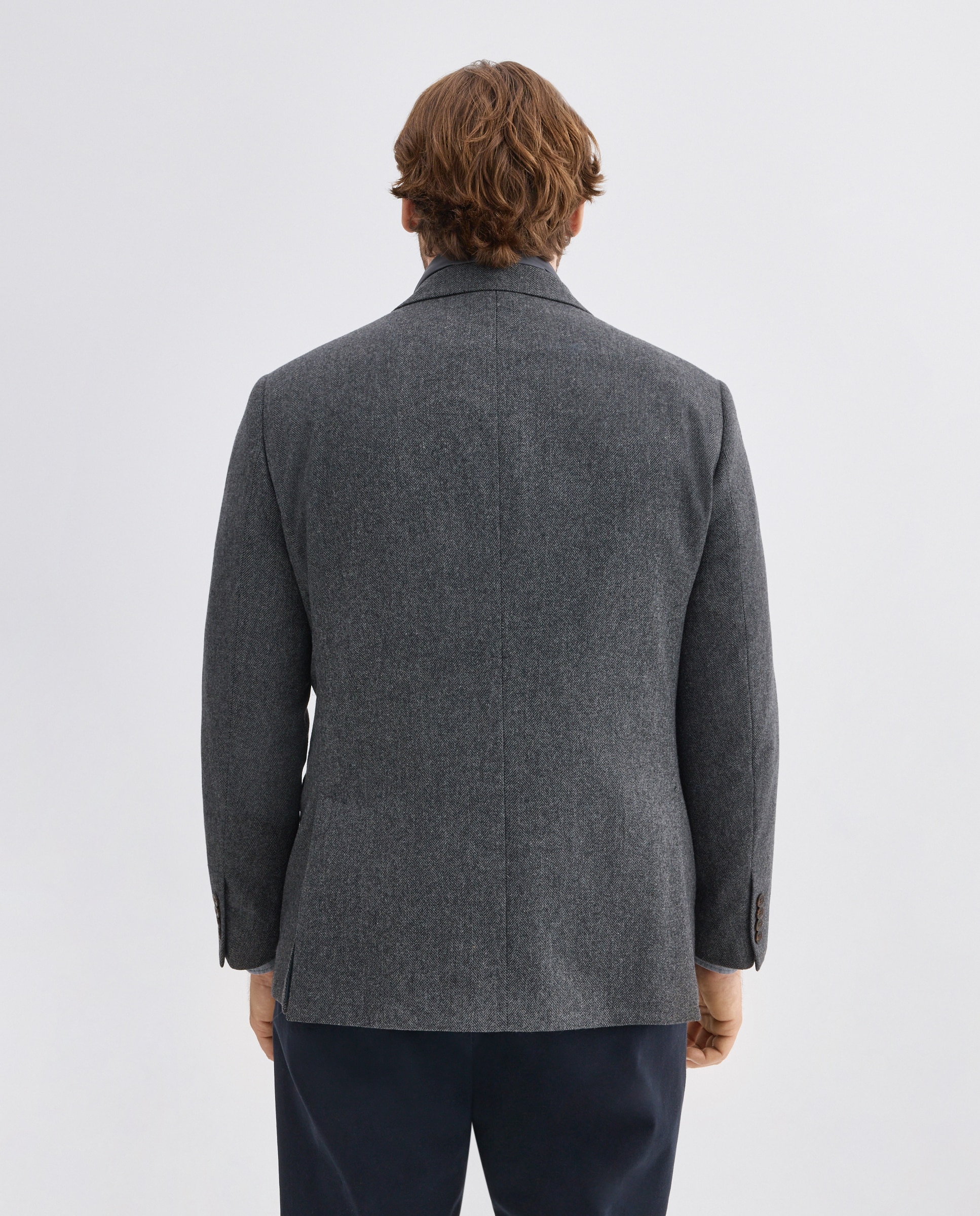Imagen 3 de Chaqueta de hombre de lana con pecherin desmontable. - Dustin - Gris oscuro Gris oscuro