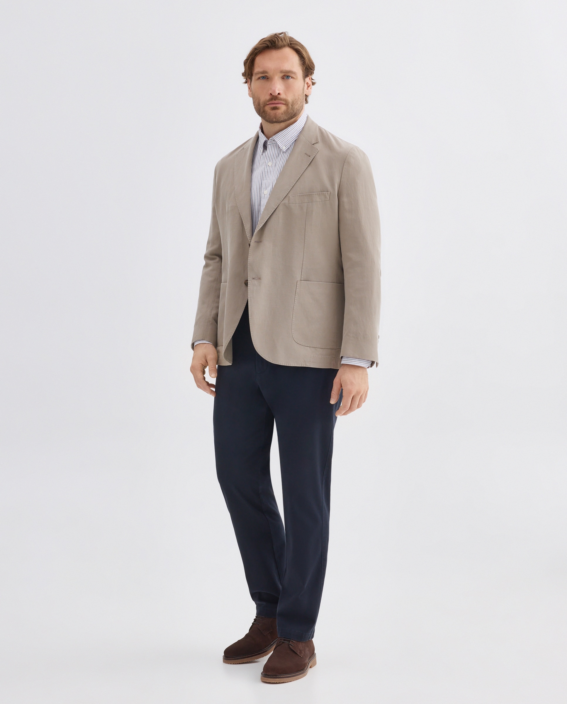 Chaqueta de hombre de algodón. - Dustin - Marrón Marrón-2