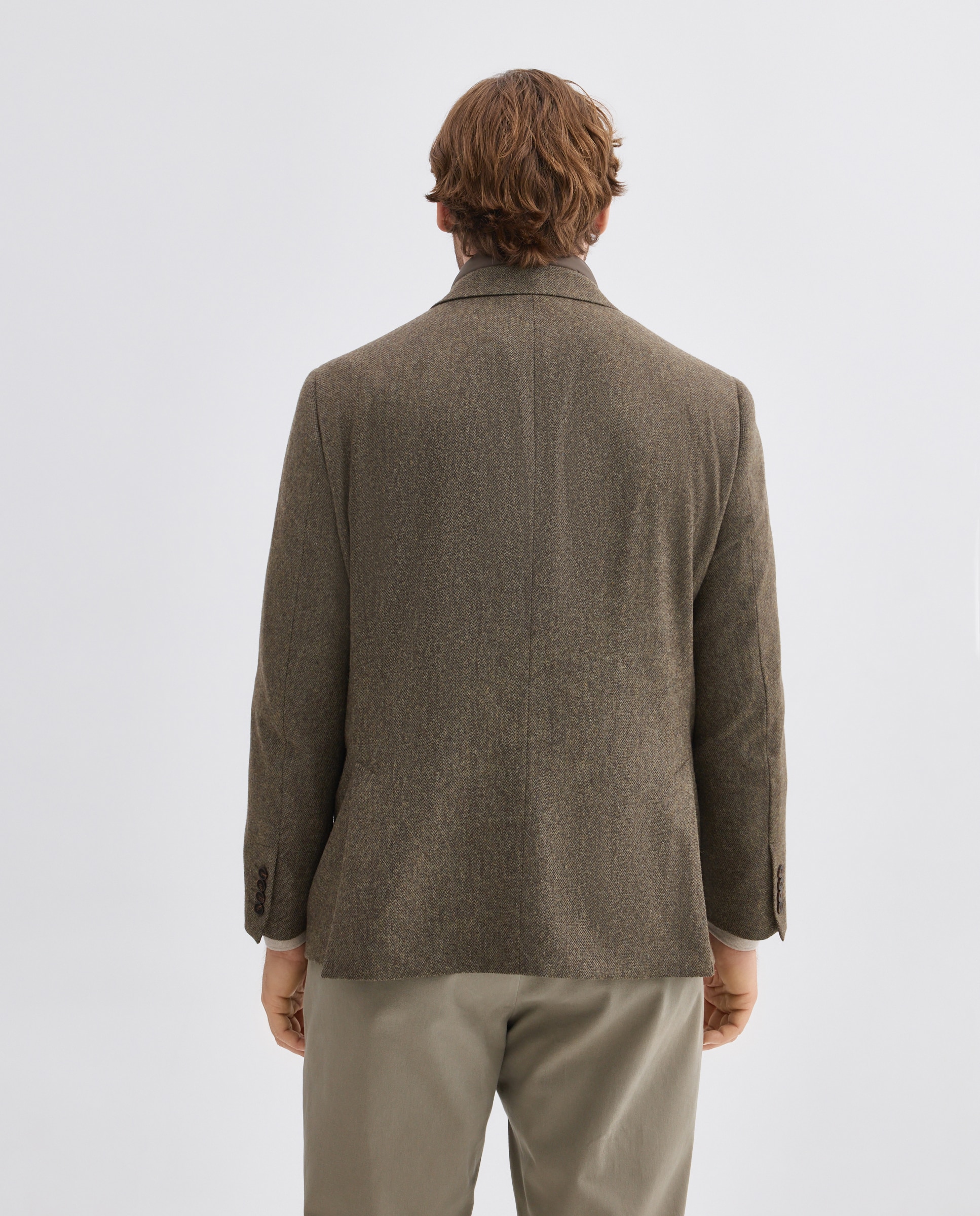 Imagen 4 de Chaqueta de hombre de lana con pecherin desmontable. - Dustin - Verde Verde