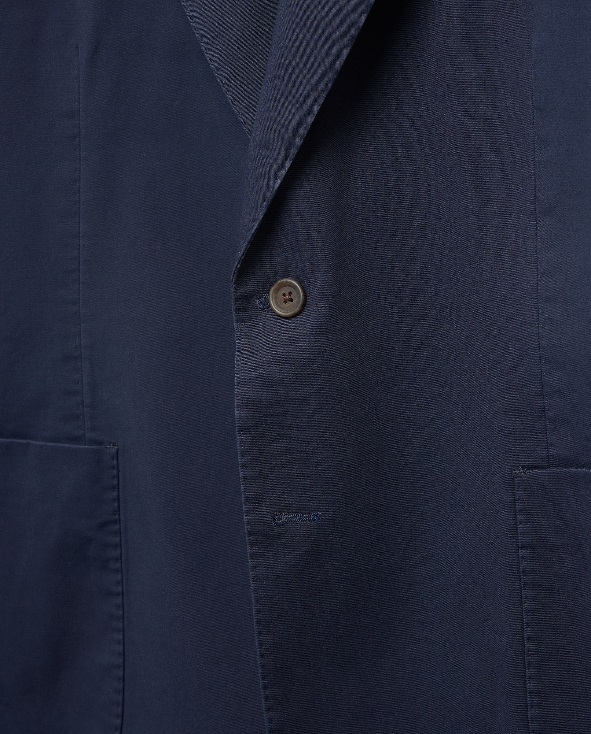 Chaqueta 100% algodón lavado hombre tallas grandes - Emidio Tucci - Azul marino Azul marino-5
