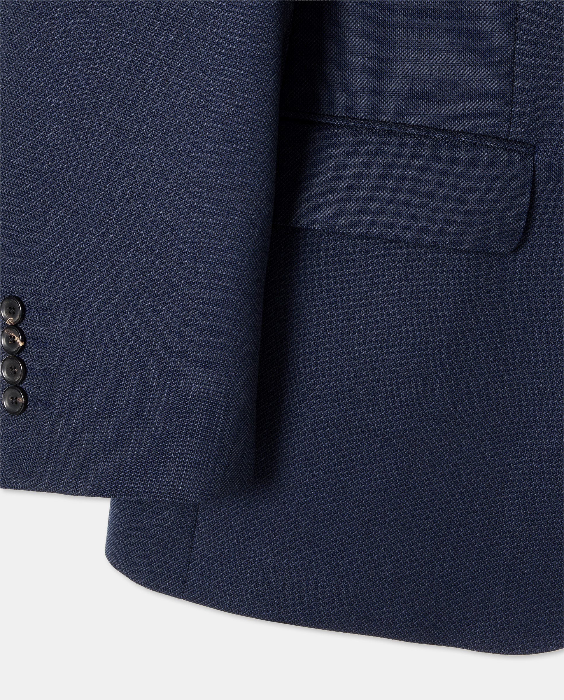 Pantalón separate Classic ojo de perdiz vestir 100% Lana hombre tallas grandes - Emidio Tucci - Azul marino Azul marino-6