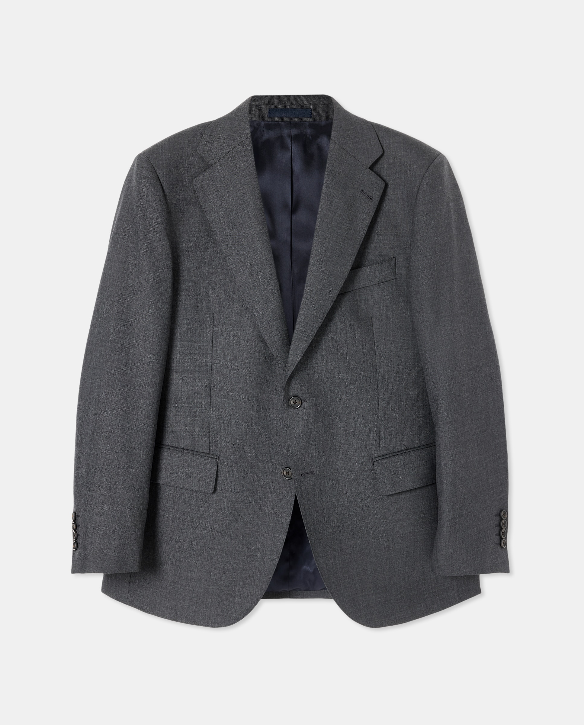 Chaqueta separate Custom liso vestir 100% Lana hombre tallas grandes - Emidio Tucci - Gris oscuro Gris oscuro-5