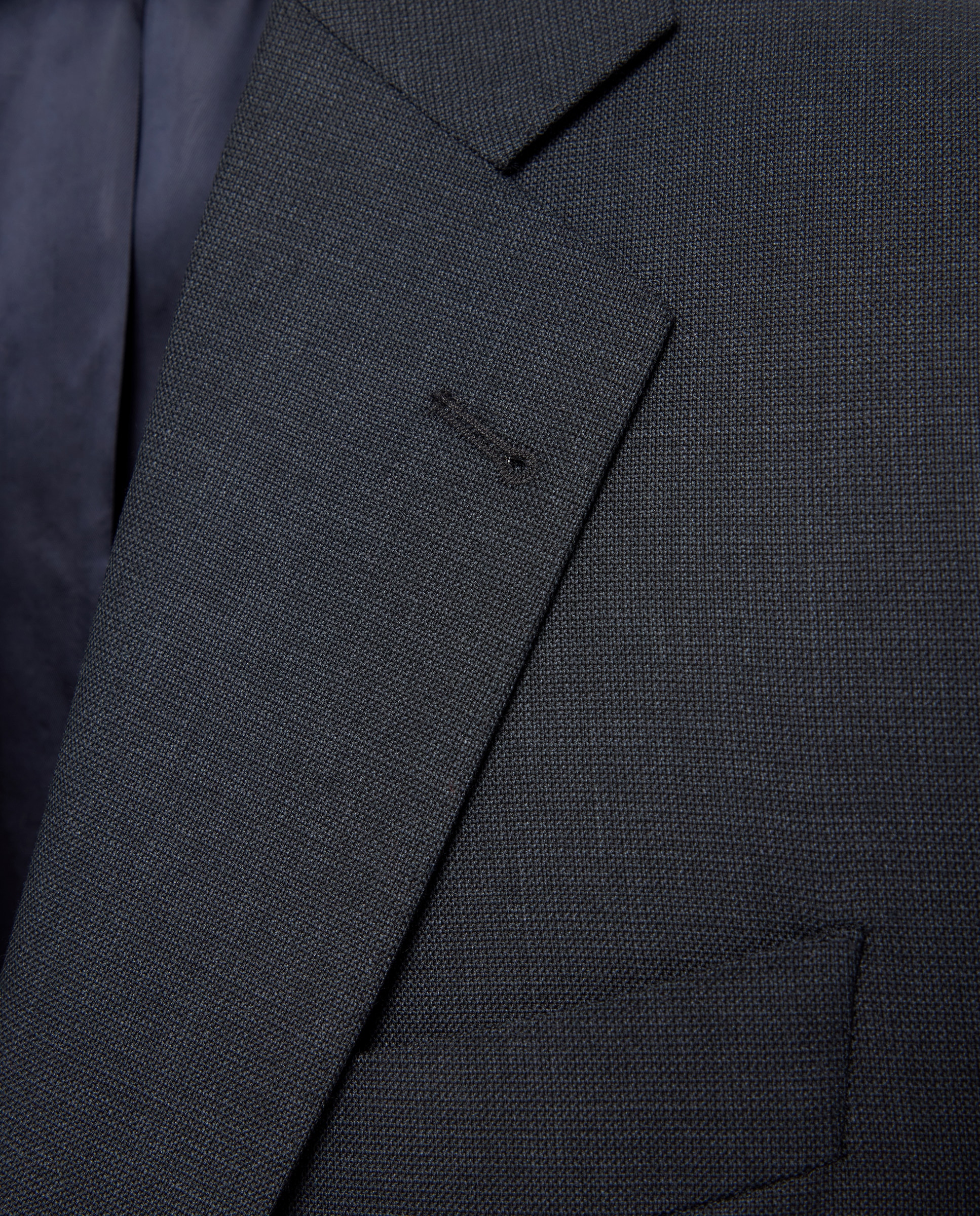 Chaqueta separate Regular cuadro vestir 100% Lana hombre tallas grandes - Emidio Tucci - Gris oscuro Gris oscuro-2