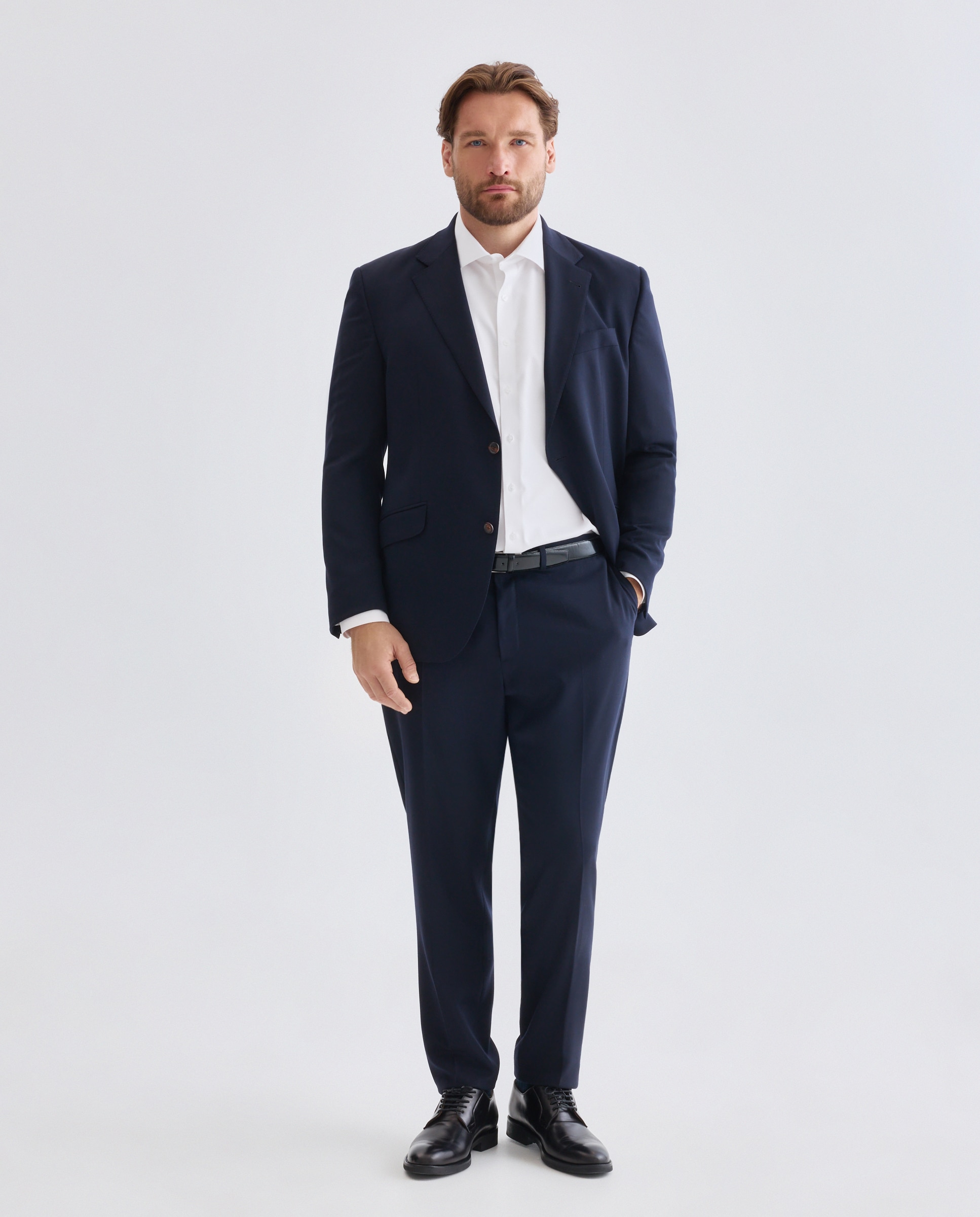 Casaco Separate Clássico Custom Fit com Micro Estrutura TG Azul-marinho-4
