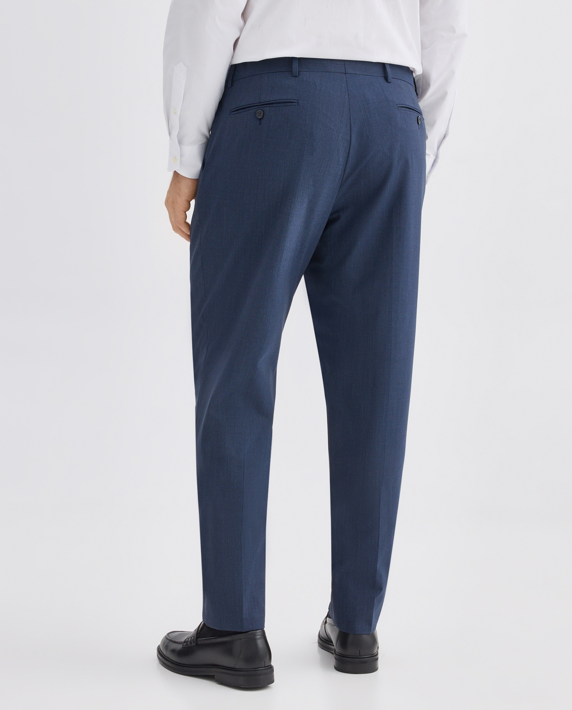 Pantalón hombre traje separate microdibujo pata de gallo. - Dustin - Azul marino Azul marino-2