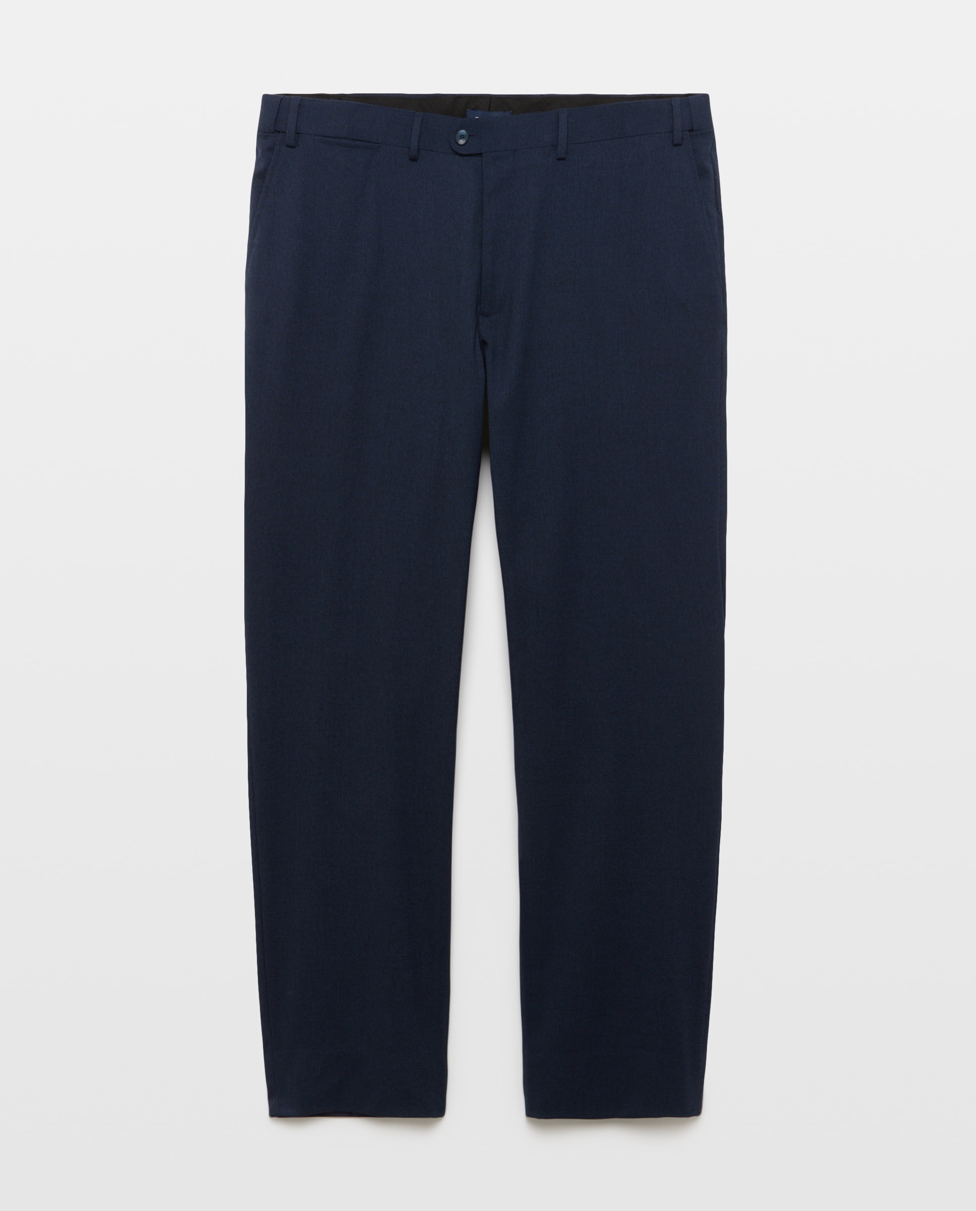 Pantalon de vestir con microdibujo hombre tallas grandes - Dustin - Azul Azul-4