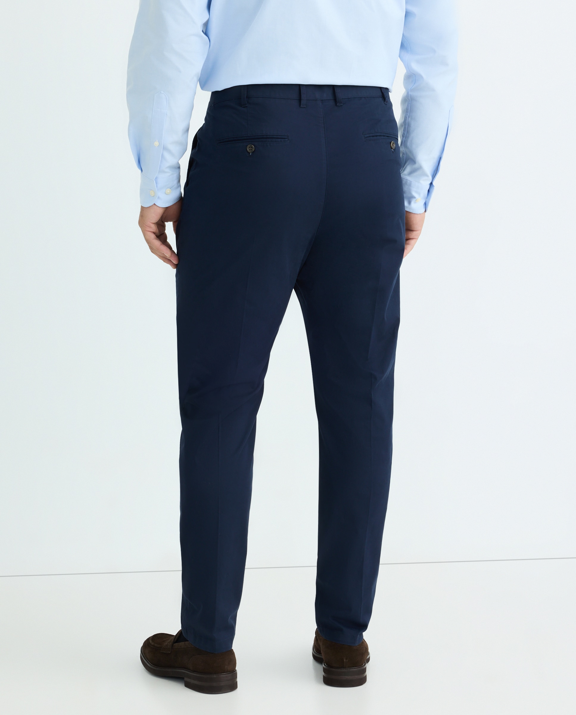Pantalón chino slim fit twill hombre tallas grandes - Emidio Tucci - Azul marino Azul marino-3