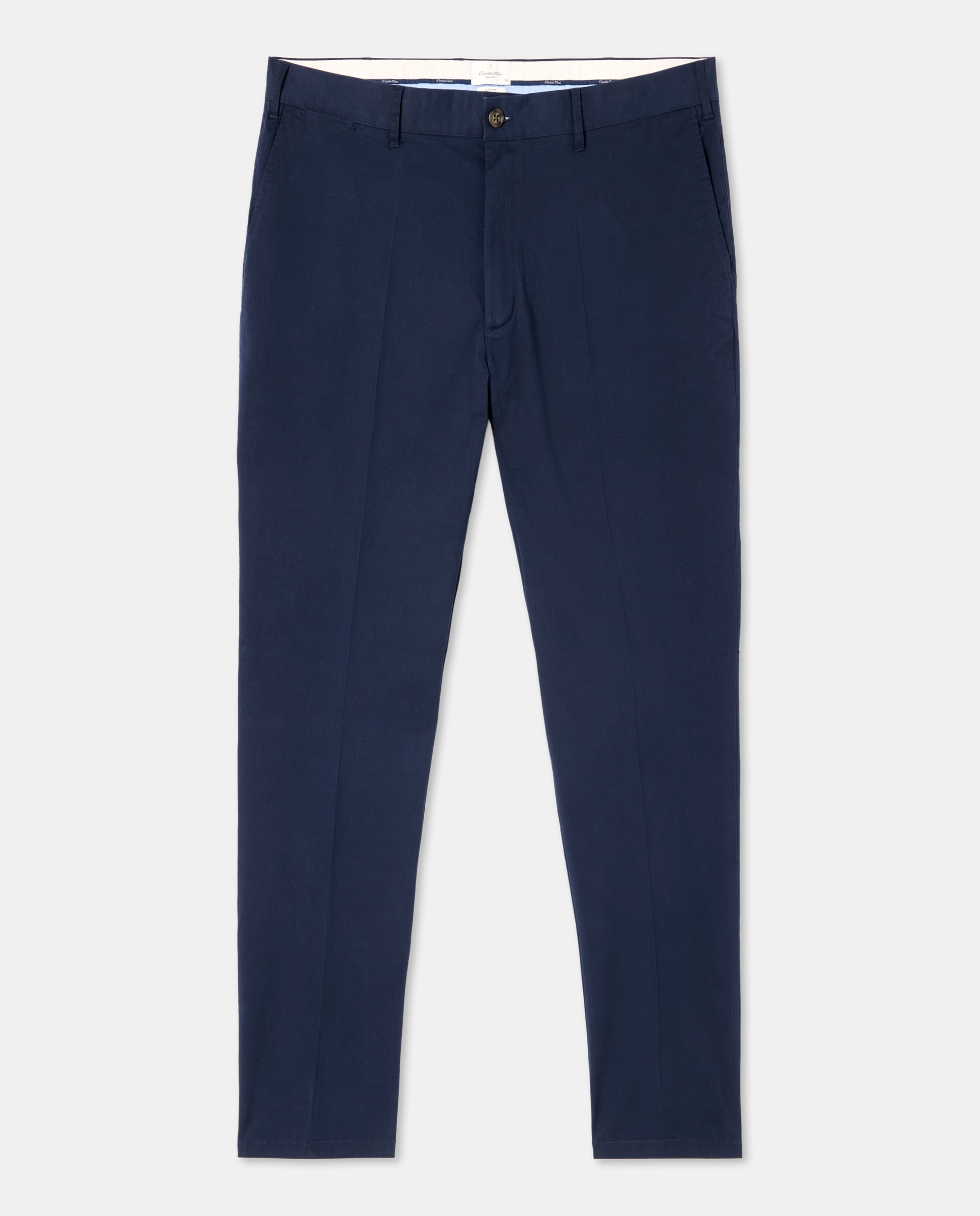 Pantalón chino slim fit twill hombre tallas grandes - Emidio Tucci - Azul marino Azul marino-4