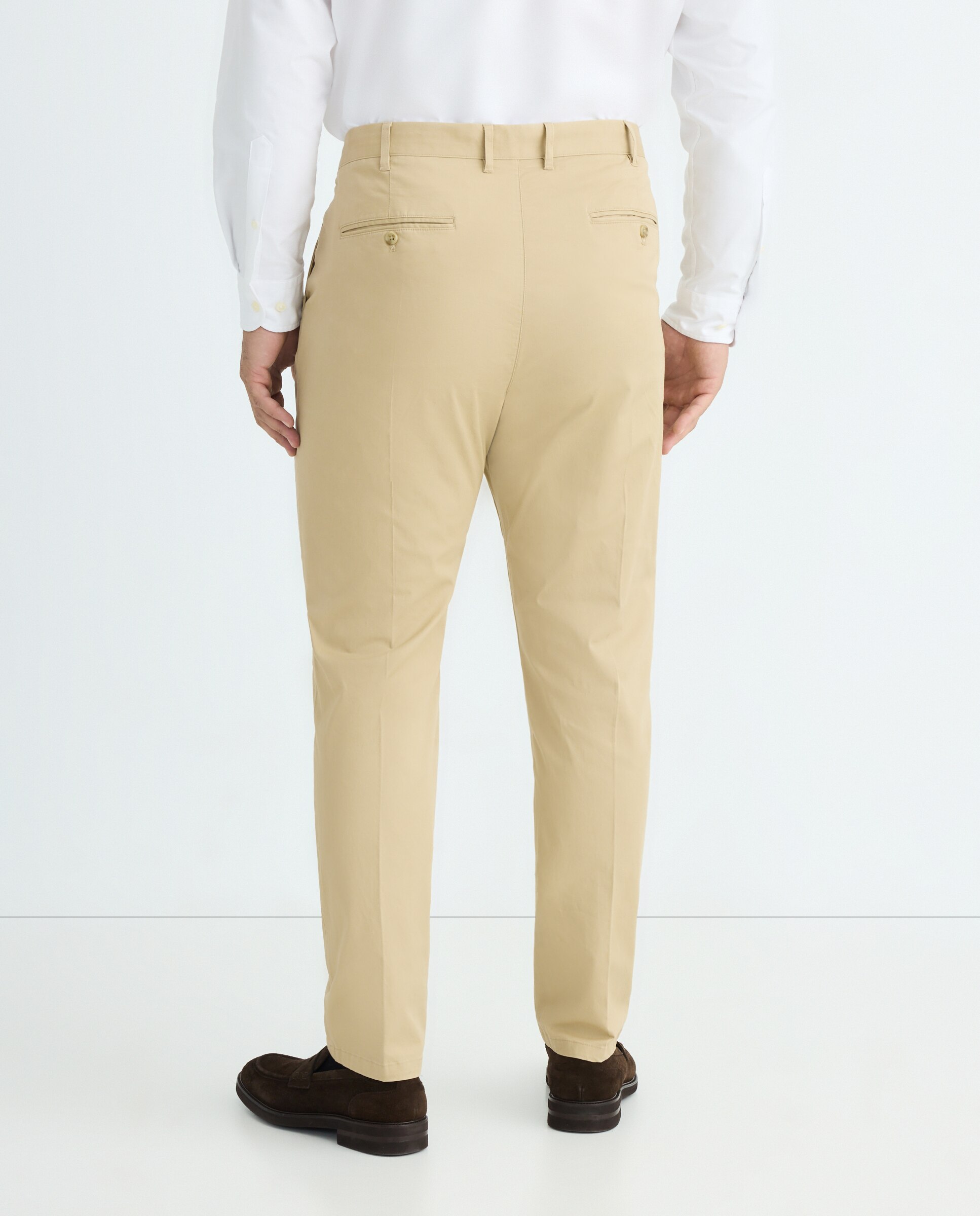 Pantalón chino slim fit twill hombre tallas grandes - Emidio Tucci - Beige Beige-3