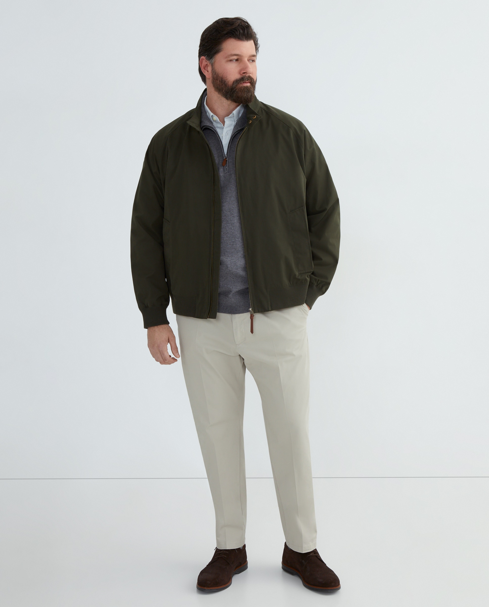 Pantalón chino slim fit twill hombre tallas grandes - Emidio Tucci - Piedra Piedra-1