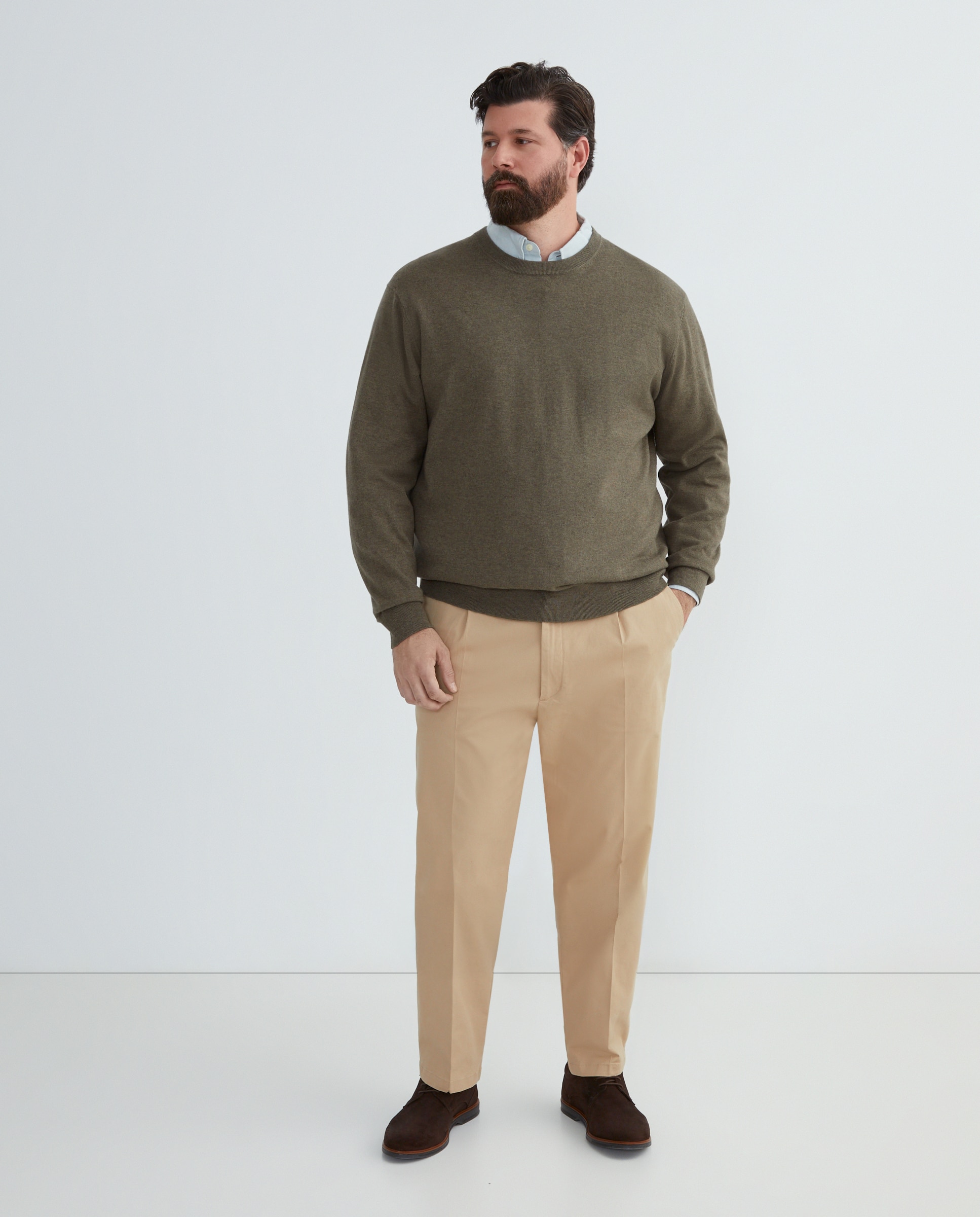 Emidio Tucci - Pantalón de hombre tallas grandes sport Fit Regular.