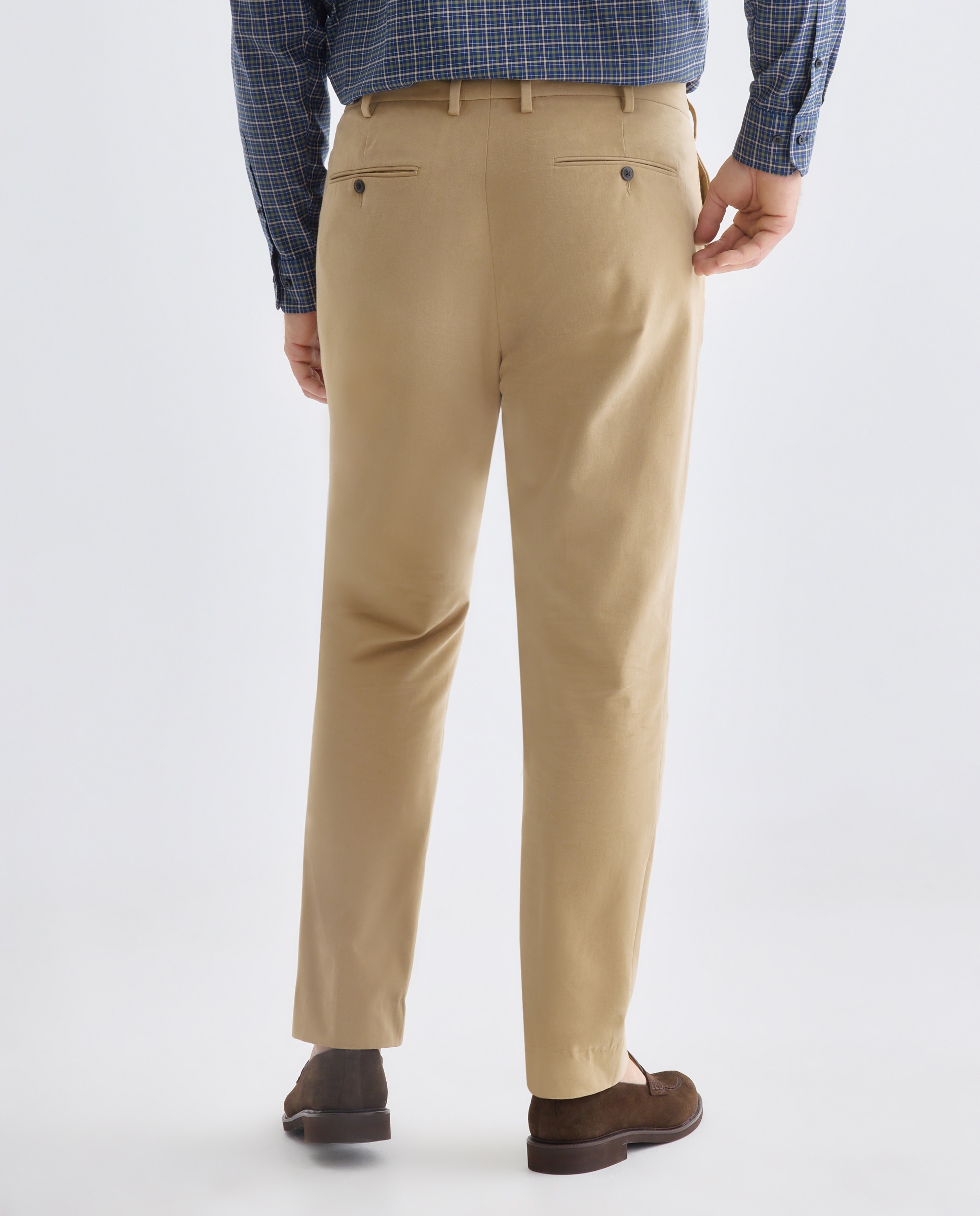 Pantalón chino regular fit algodón 100% hombre tallas grandes - Emidio Tucci - Beige Beige-3