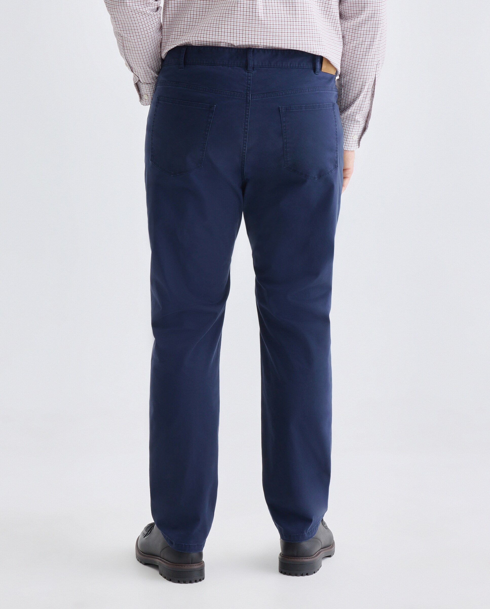 Pantalón hombre de cinco bolsillos sport regular algodón elastómero - Dustin - Azul marino Azul marino-3