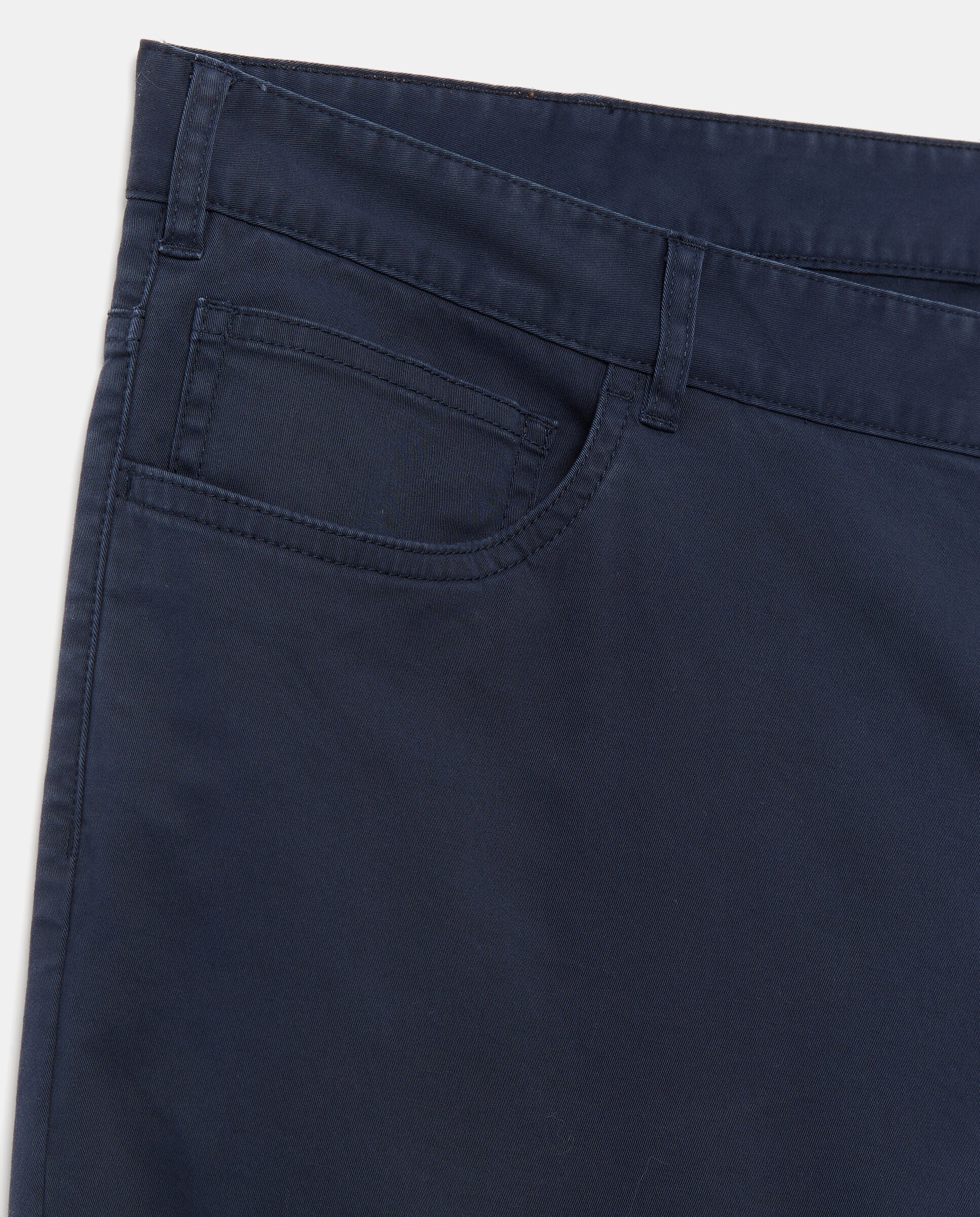 Pantalón hombre de cinco bolsillos sport regular algodón elastómero - Dustin - Azul marino Azul marino-5