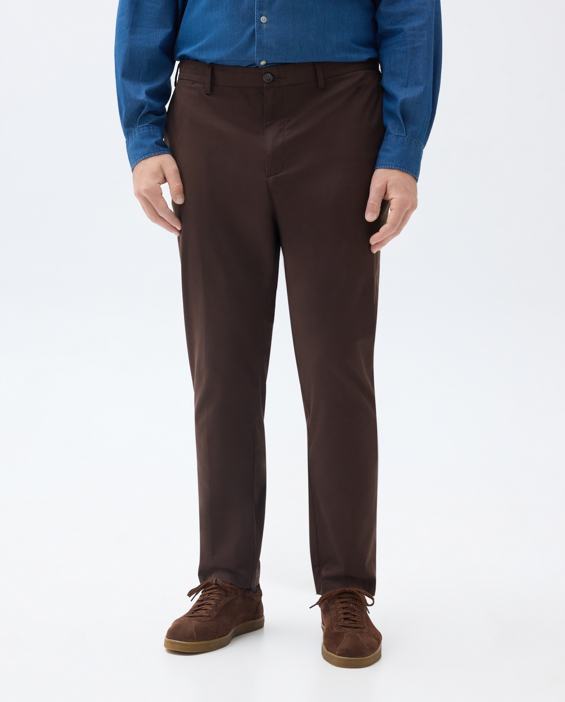 Pantalón de hombre tallas grandes sport Fit Slim - Emidio Tucci - Marrón Marrón-2