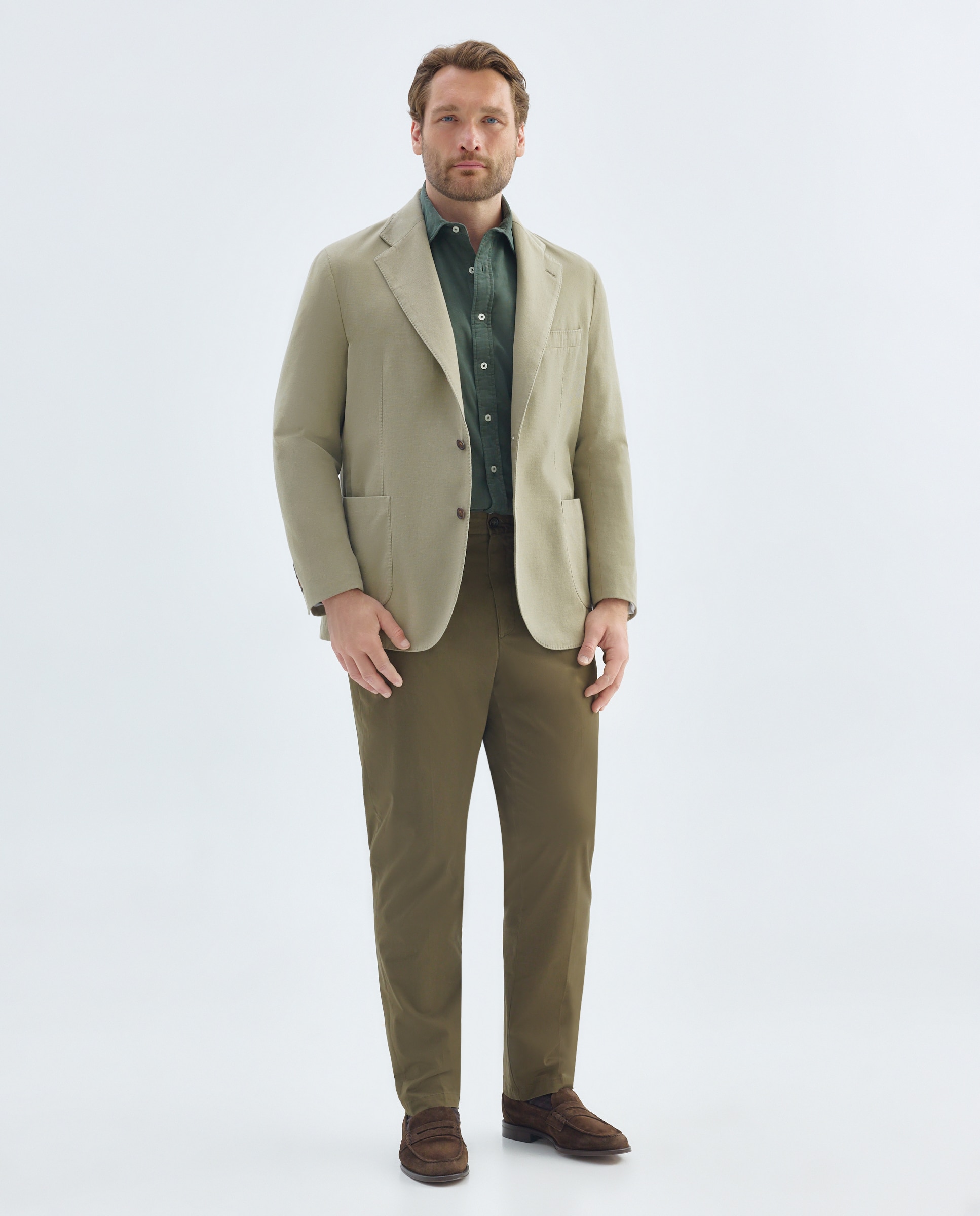 Pantalón de hombre tallas grandes sport Fit Regular - Emidio Tucci - Verde Verde-1