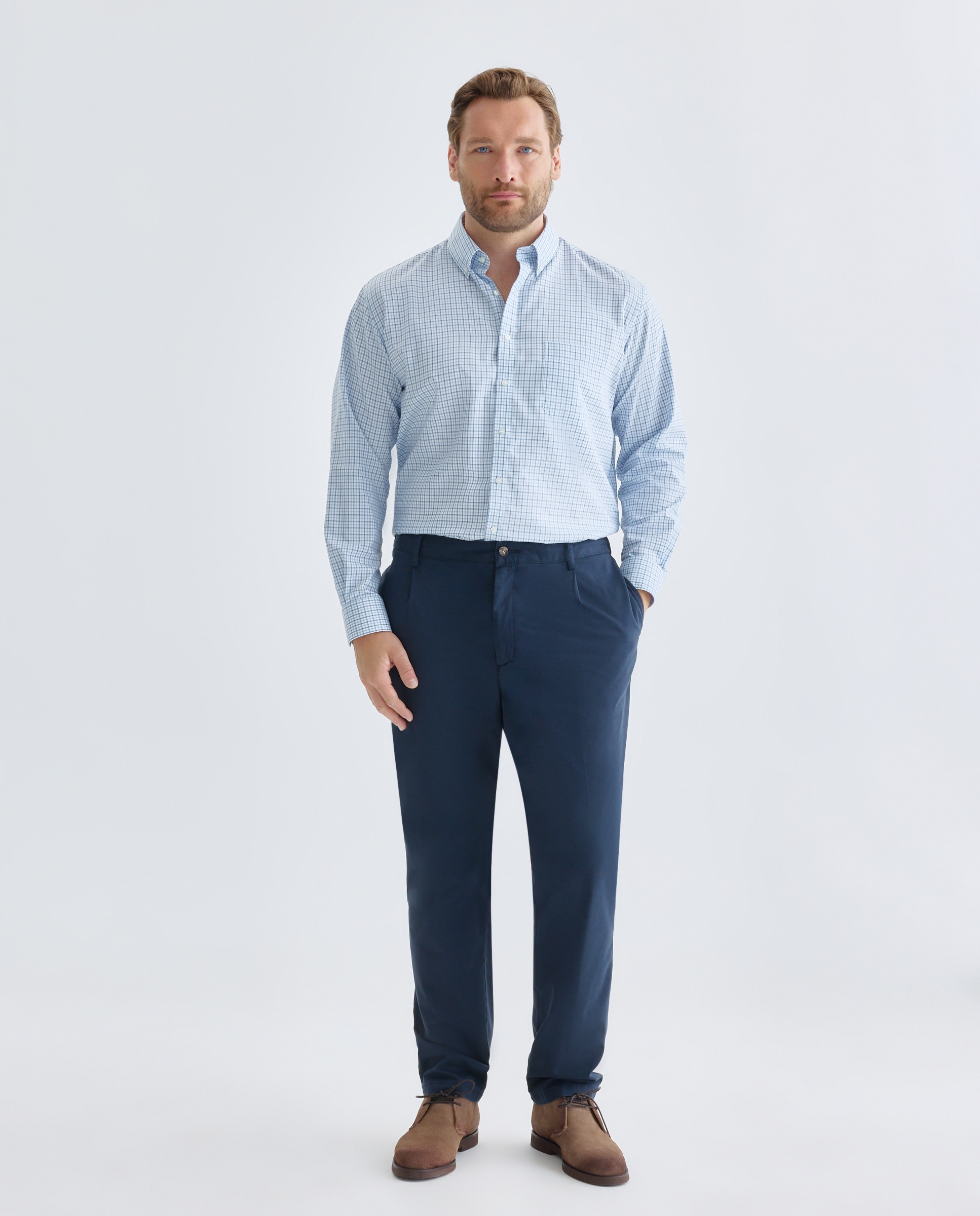 Pantalón de hombre sport Fit Regular - Emidio Tucci - Azul marino Azul marino-1