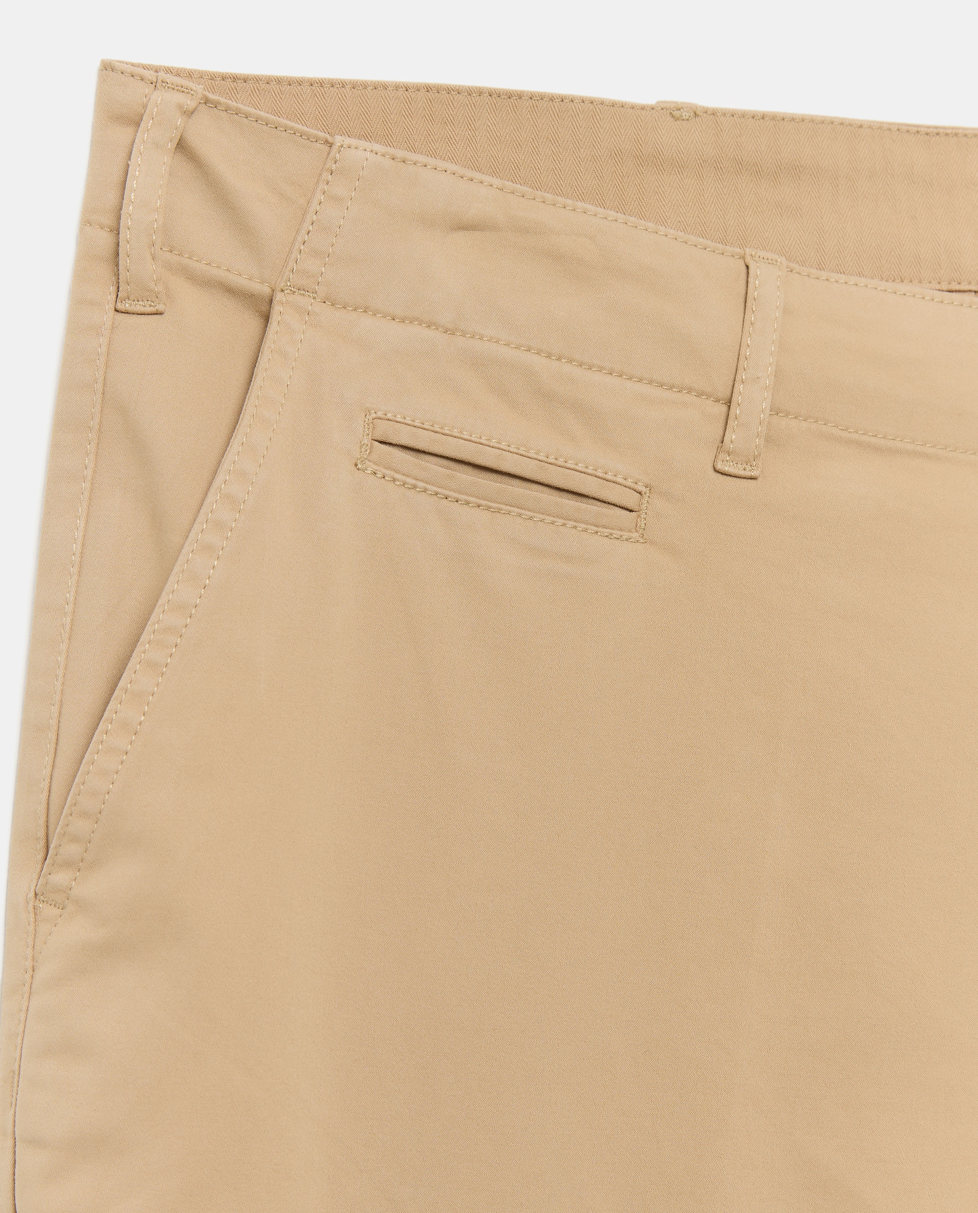 Pantalón chino regular fit satén hombre tallas grandes - Emidio Tucci - Beige Beige-5
