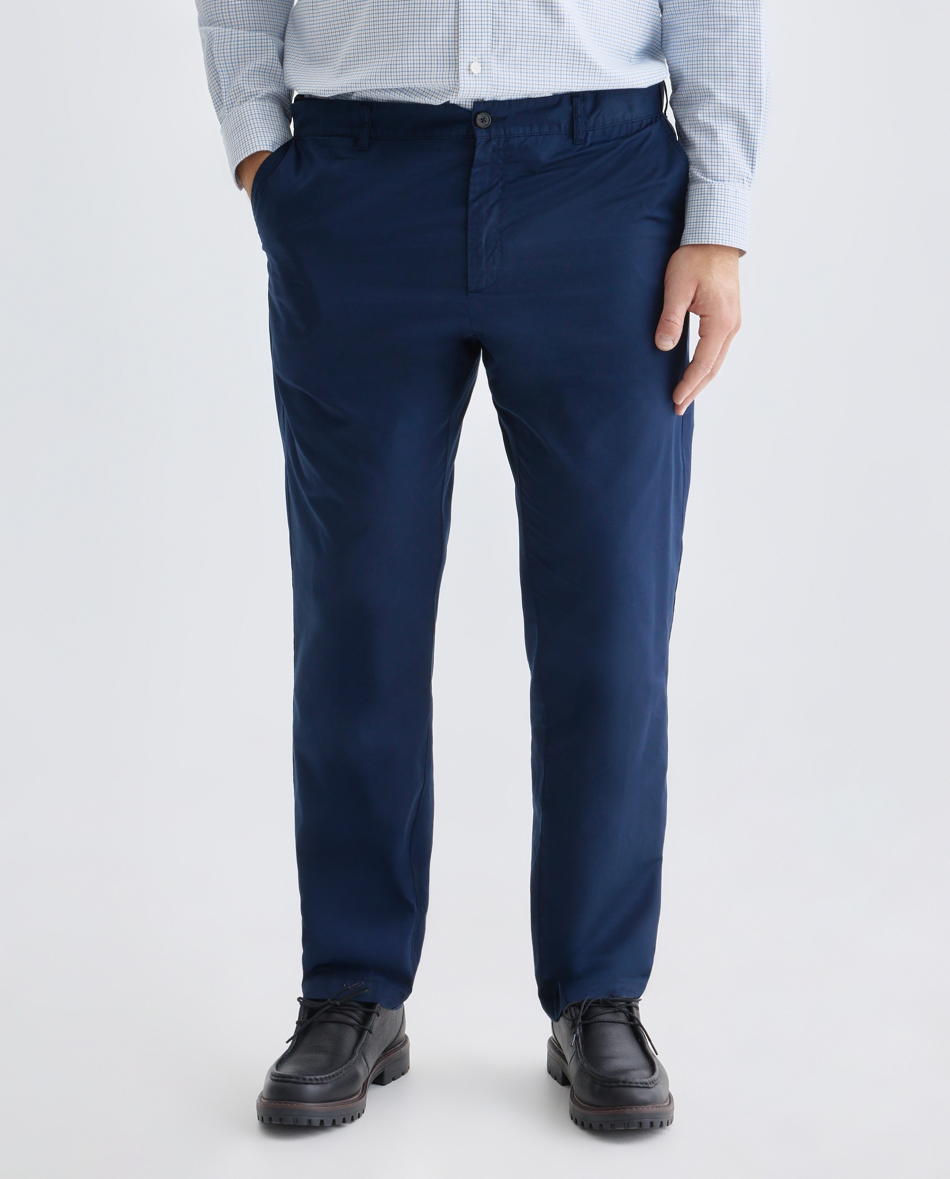 Pantalon sport popelin cinturilla hombre tallas grandes - Dustin - Azul marino Azul marino-2