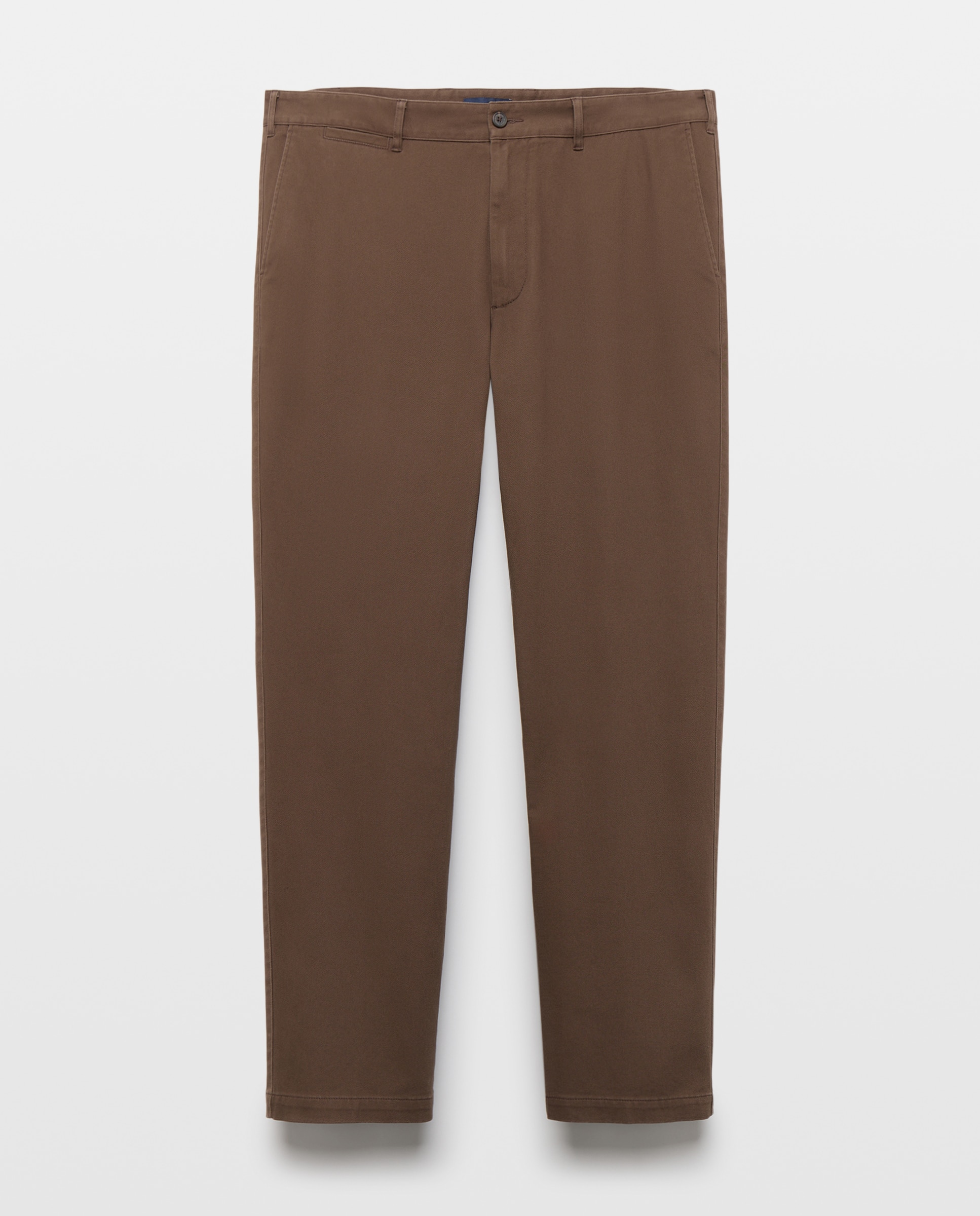 Pantalon tallas grandes hombre sport básico invierno,regular stretch - Dustin - Marrón Marrón-1