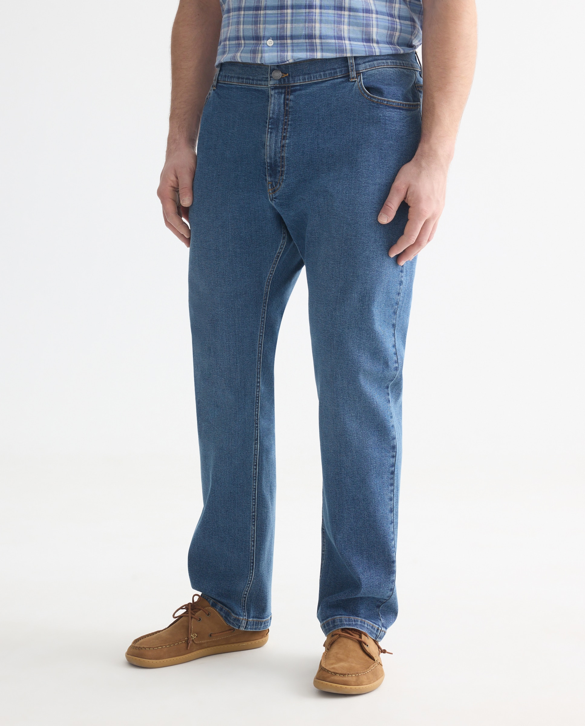 Jeans tamanhos grandes Azul-2