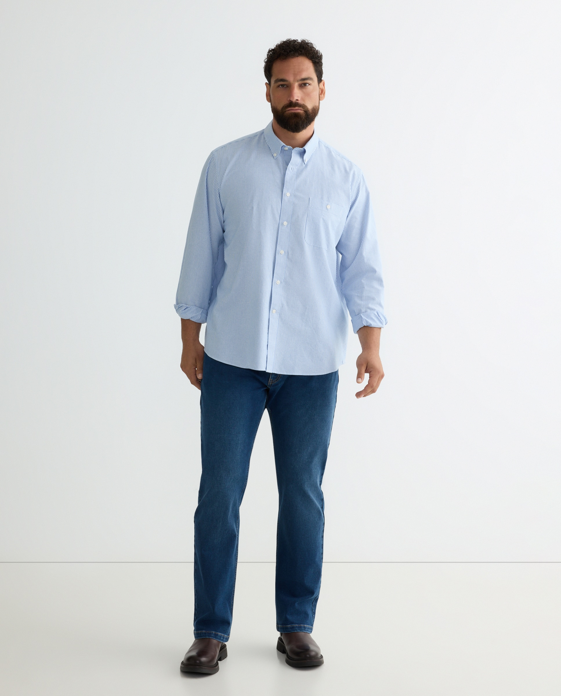 Vaquero Essential de hombre regular tallas grandes - Dustin - Azul índigo Azul índigo-1