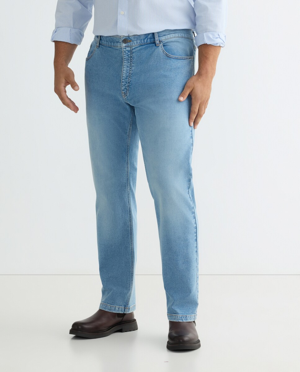 Jean Droit Pour Homme Dustin - Taille 54/56 - Gris En Coton - Très Bon état Occasion