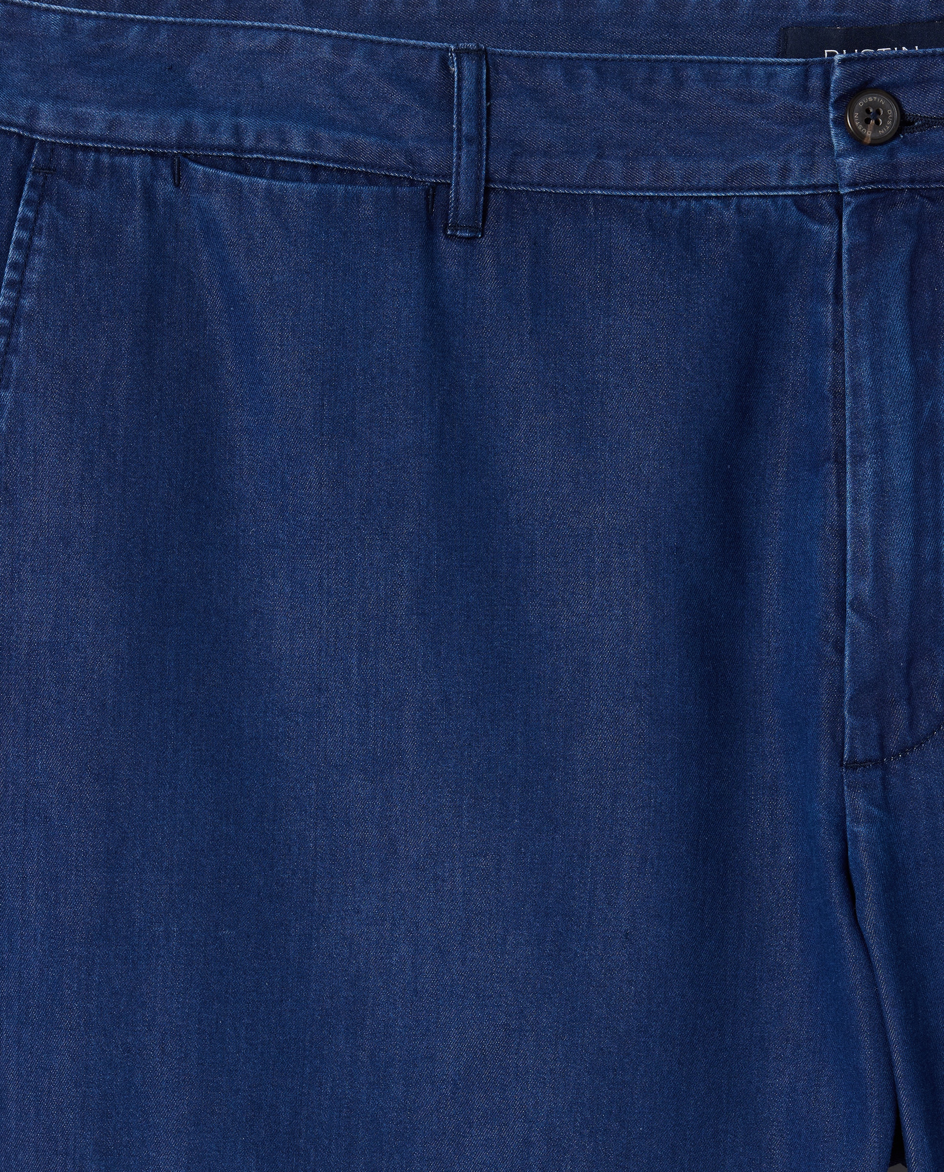 Calças Chino Desportivas Clássicas sem Pregas Tamanhos Grandes Azul-5