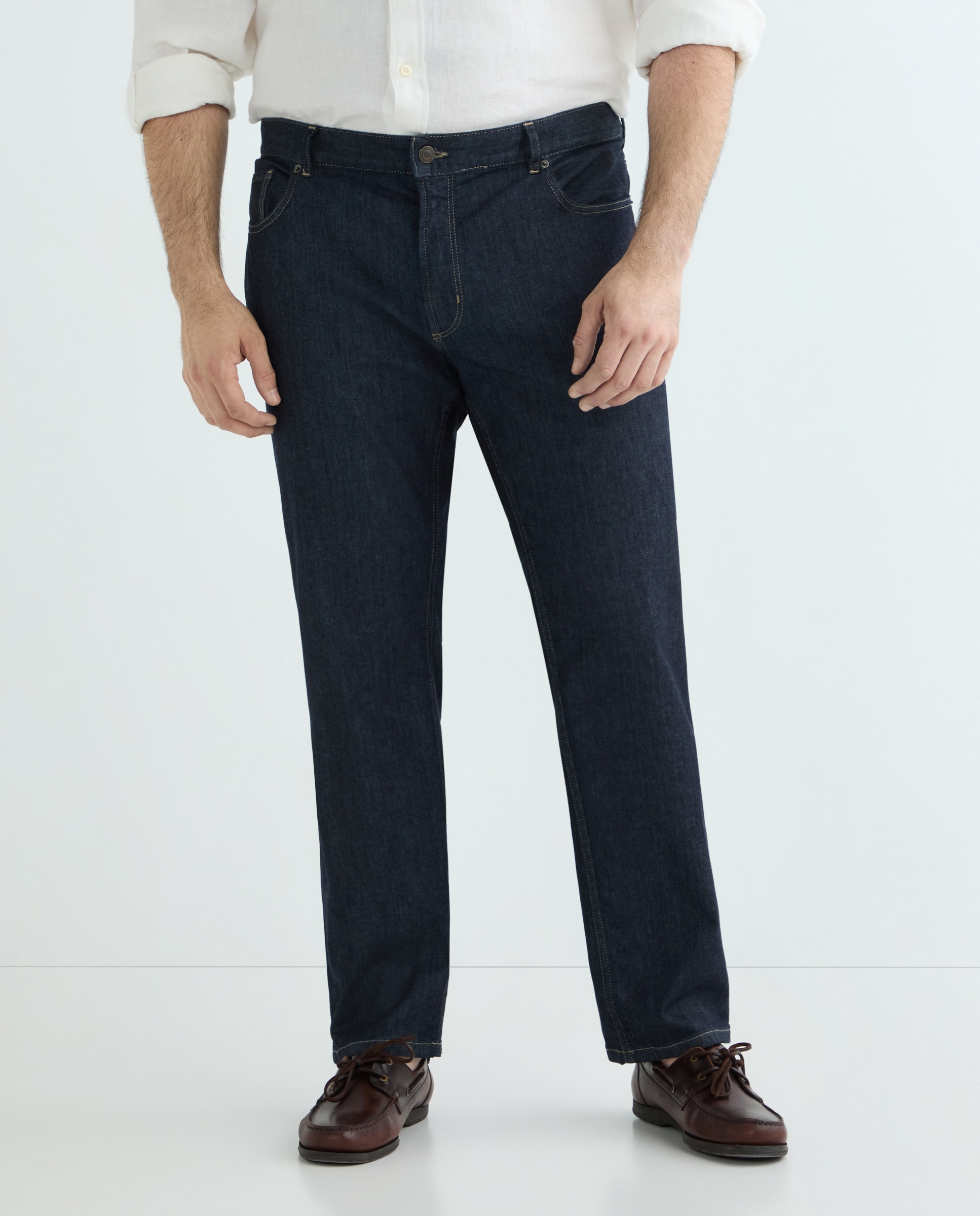 Jeans Tamanhos Grandes Azul-marinho-2