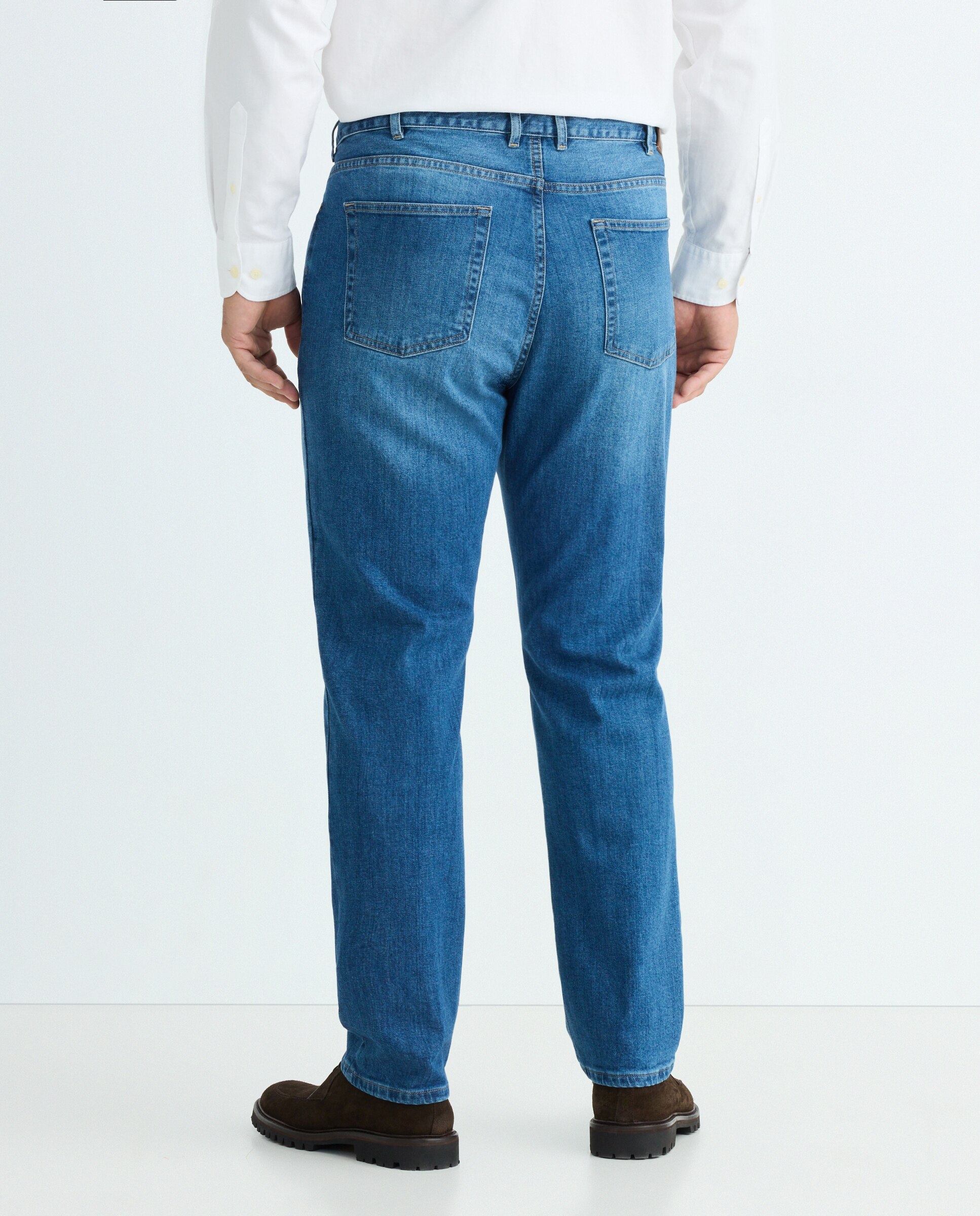 Imagen 3 de Pantalón denim slim fit hombre tallas grandes - Emidio Tucci - Azul Azul