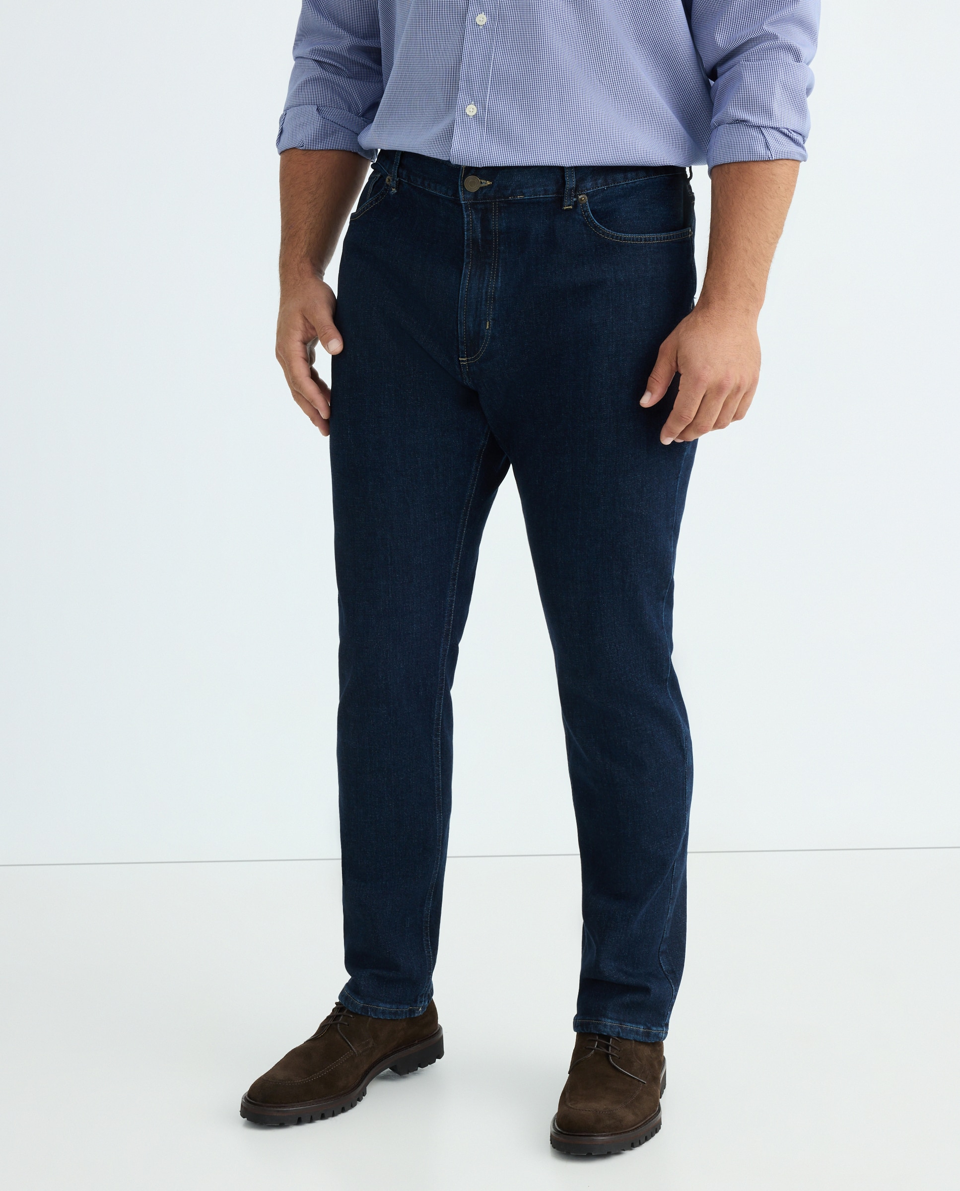 Jeans Desportivas Tamanhos Grandes Azul-escuro-2