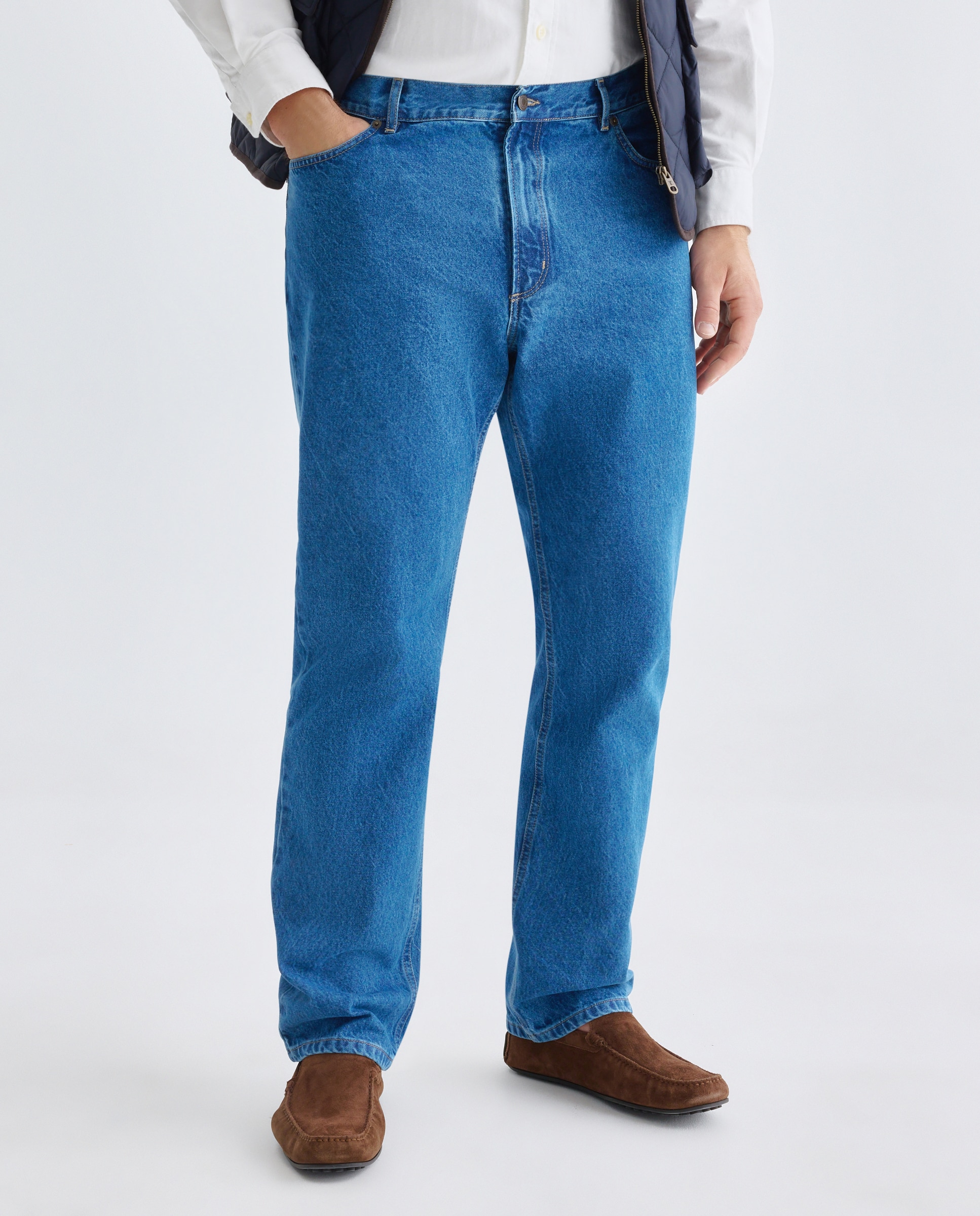 Jeans de 5 Bolsos Azul-índigo-2