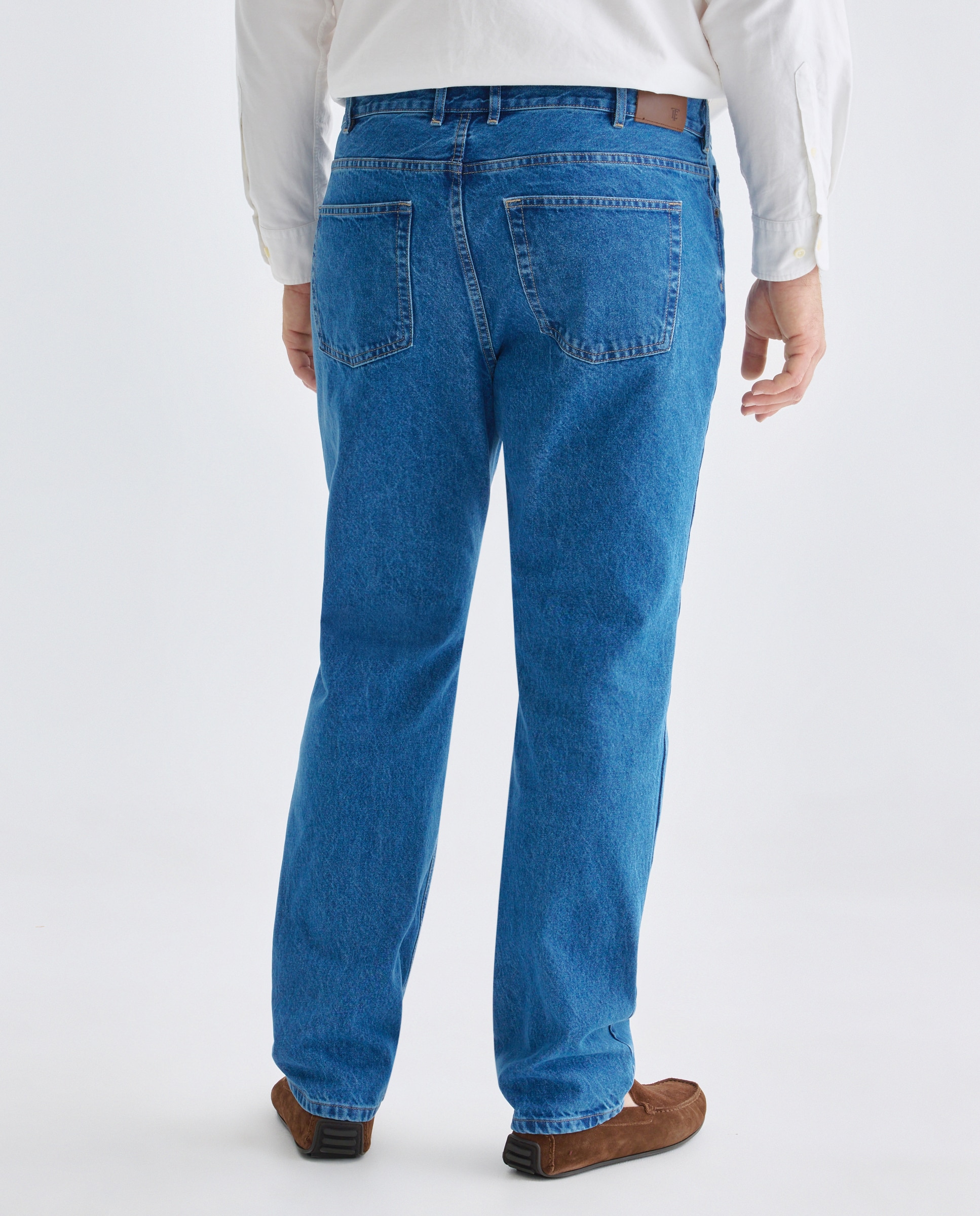 Jeans de 5 Bolsos Azul-índigo-3