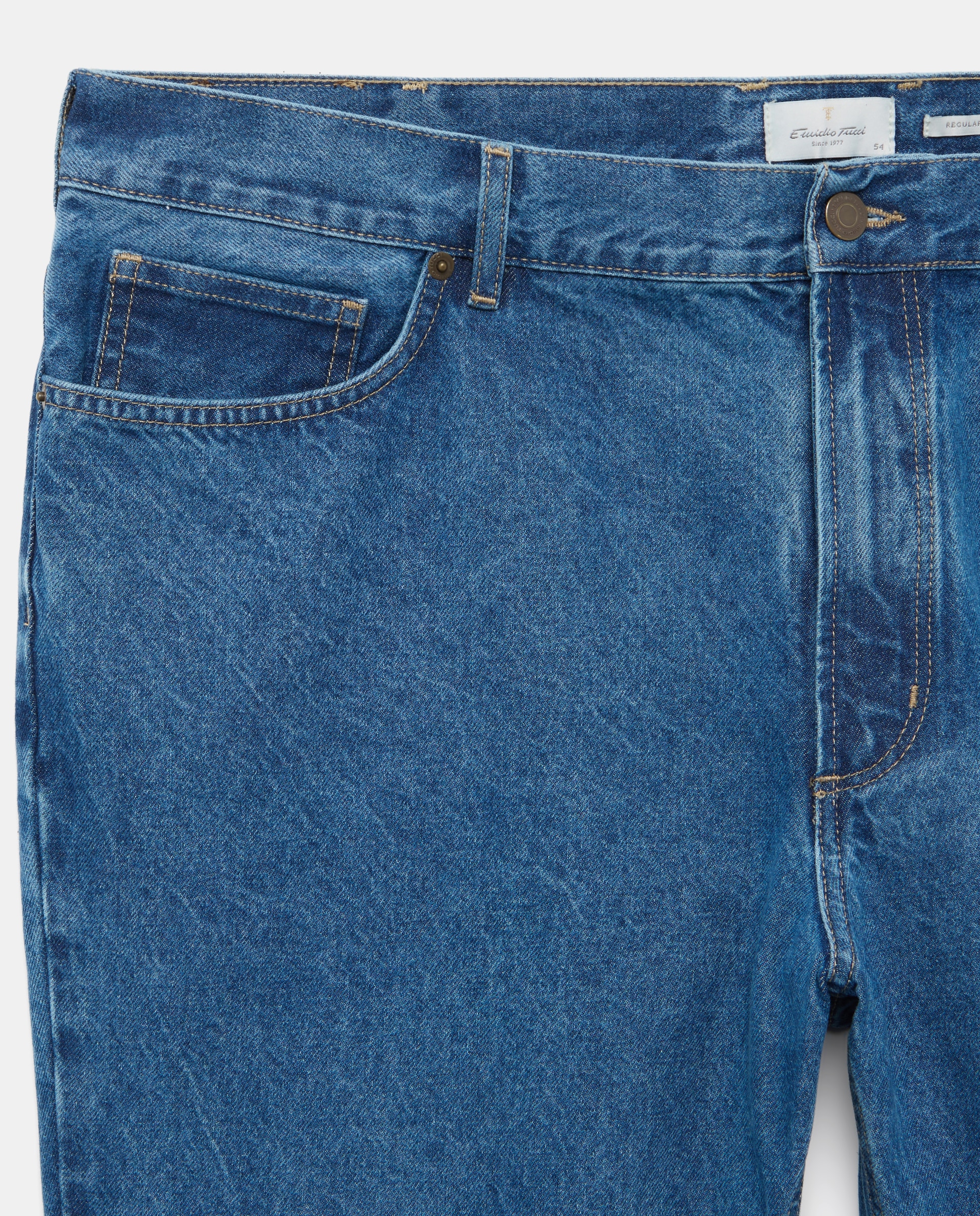 Jeans de 5 Bolsos Azul-índigo-5