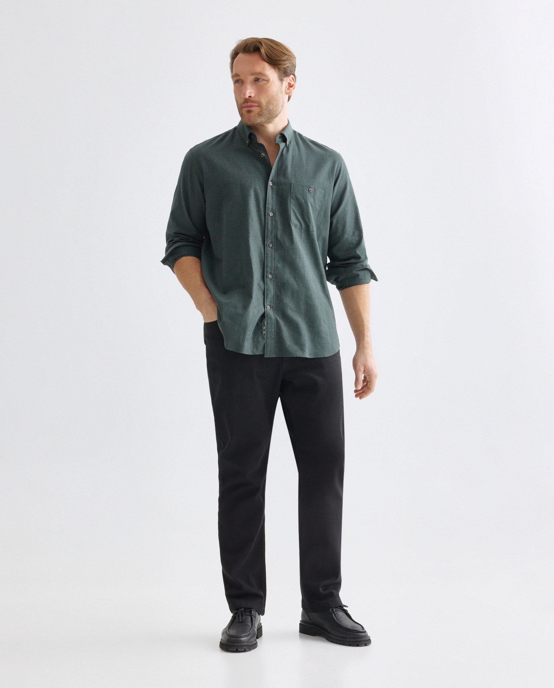 Imagen 1 de Pantalón 5 bolsillos denim negro hombre tallas grandes - Dustin - Negro Negro