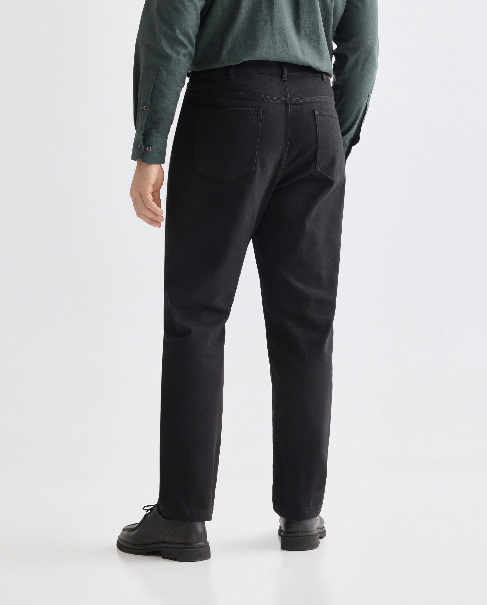 Imagen 3 de Pantalón 5 bolsillos denim negro hombre tallas grandes - Dustin - Negro Negro