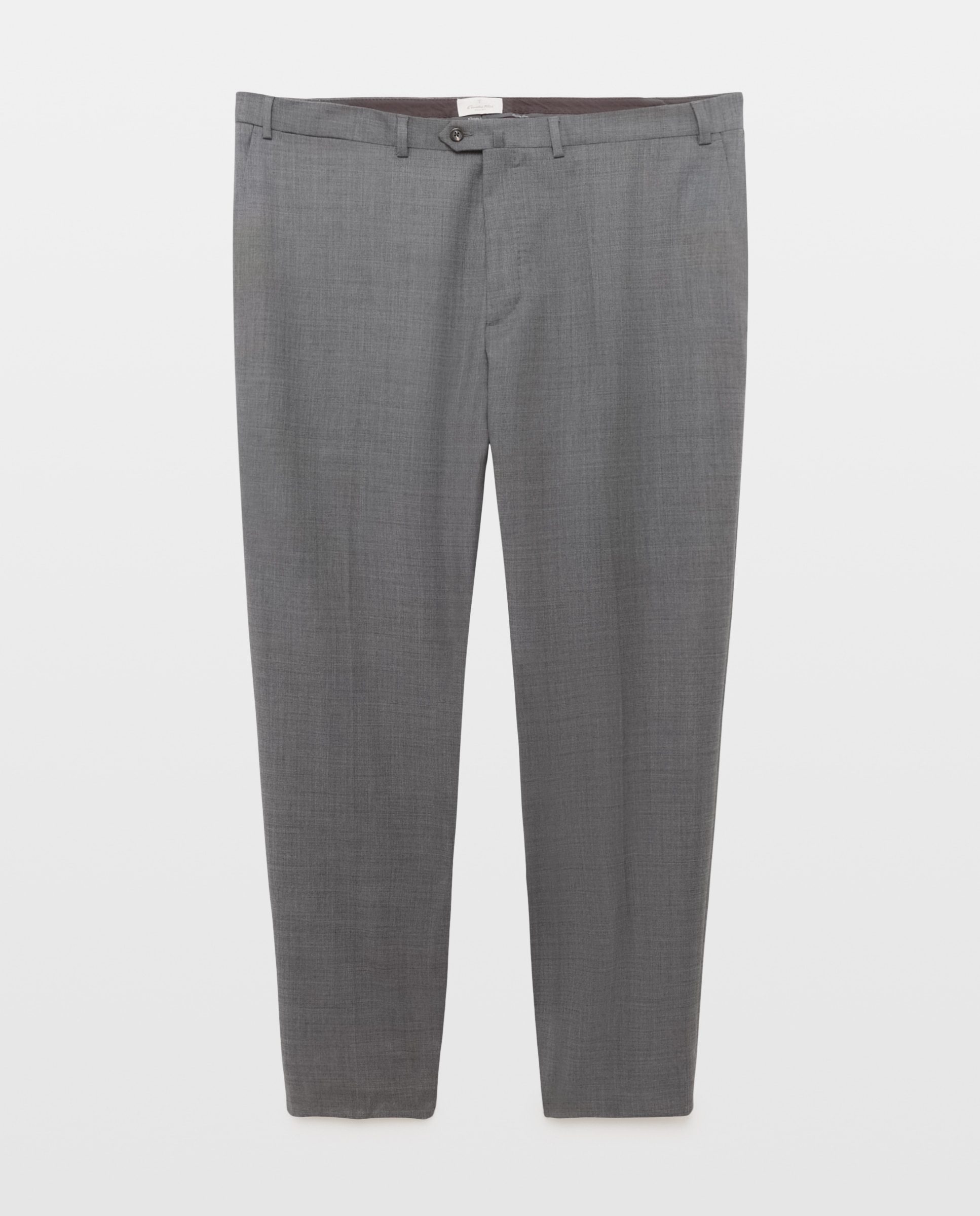 Calças com Falso Liso Cinzento-5