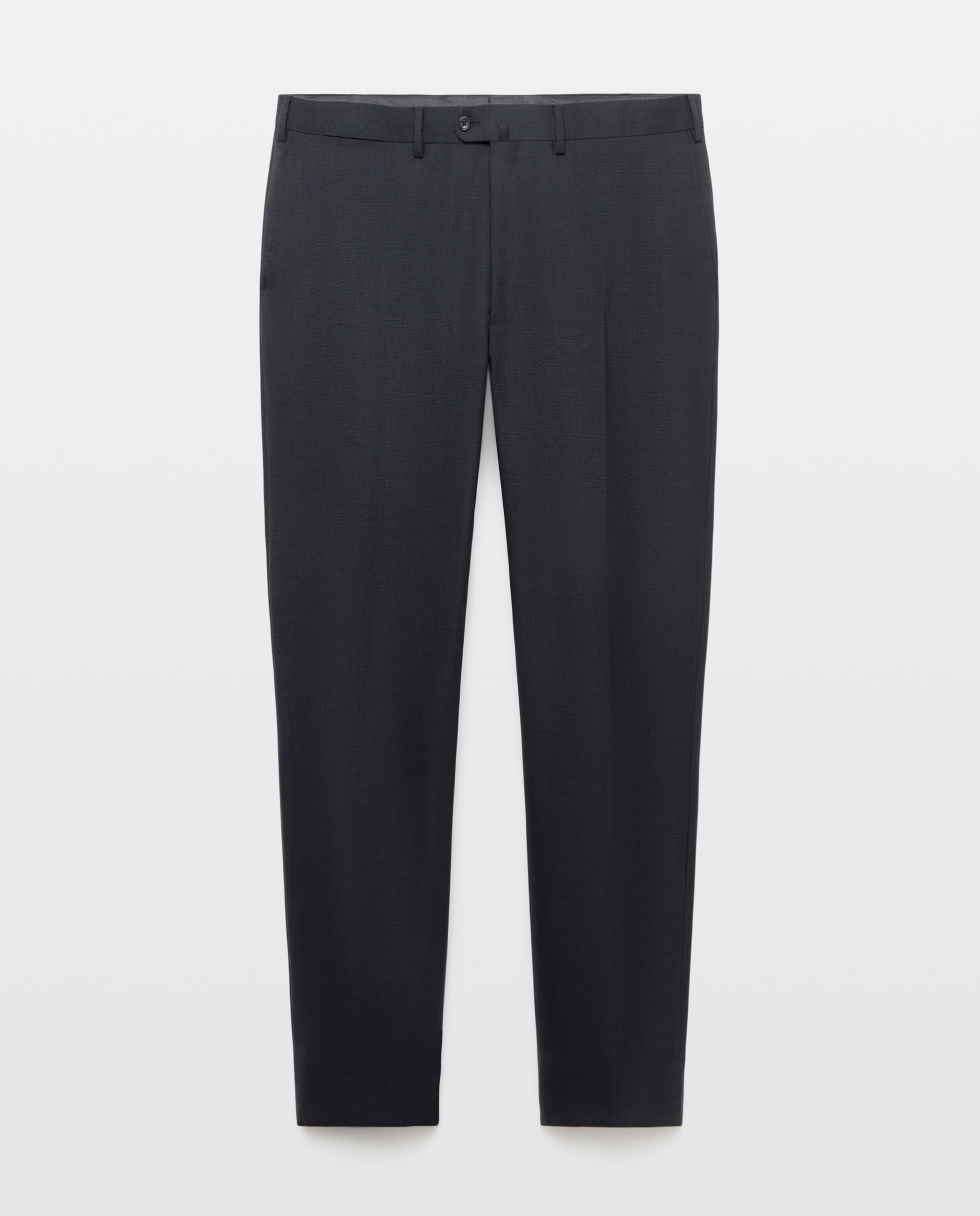 Imagen 0 de Pantalón separate Regular cuadro vestir 100% Lana hombre tallas grandes Gris oscuro