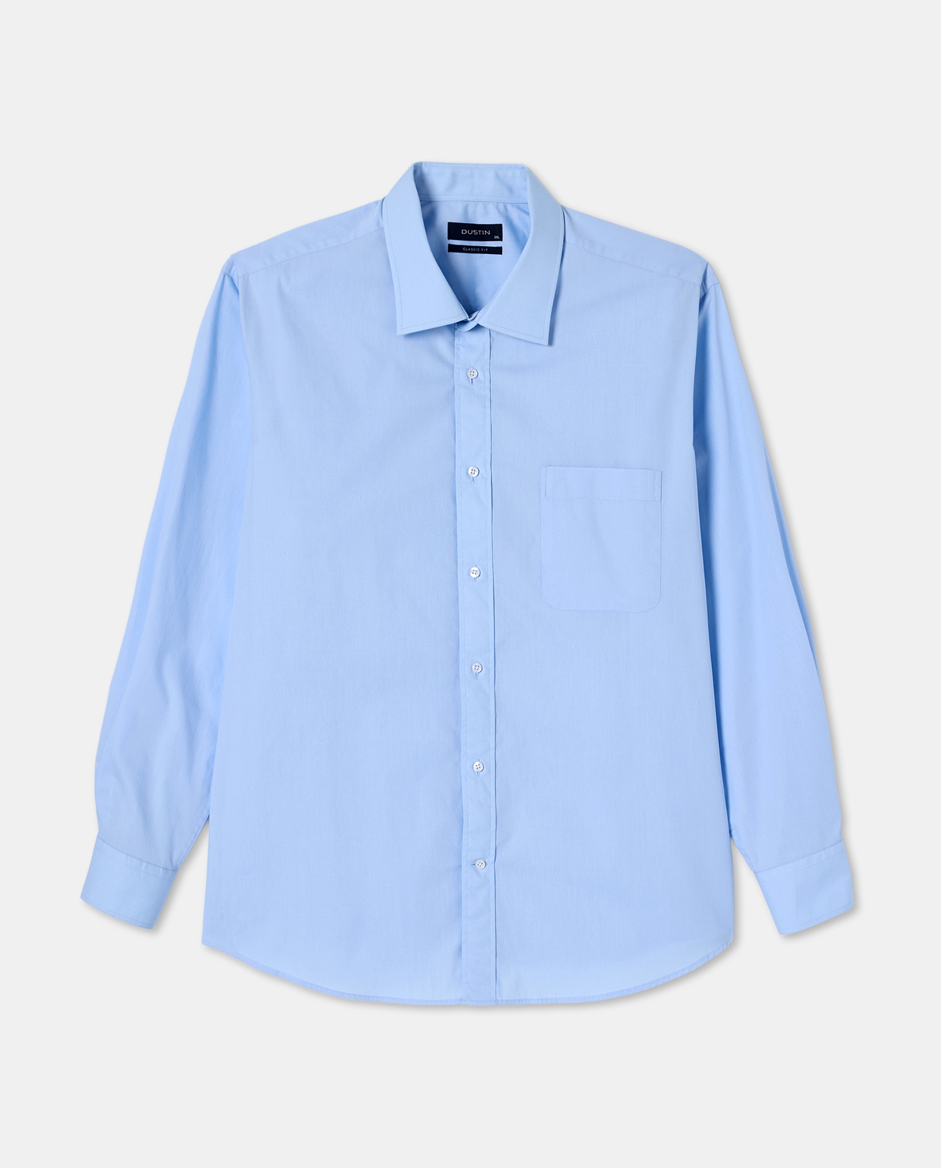 Camisa Formal Tamanhos Grandes Azul-claro-4