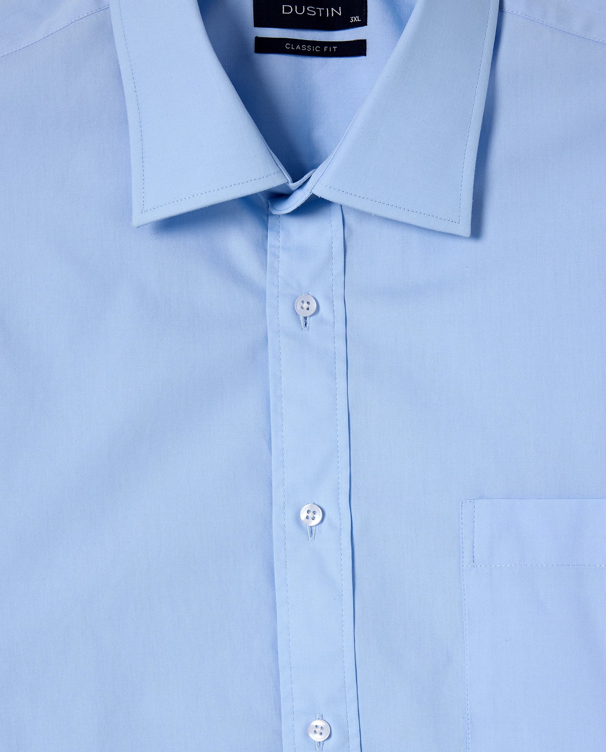 Camisa Formal Tamanhos Grandes Azul-claro-5
