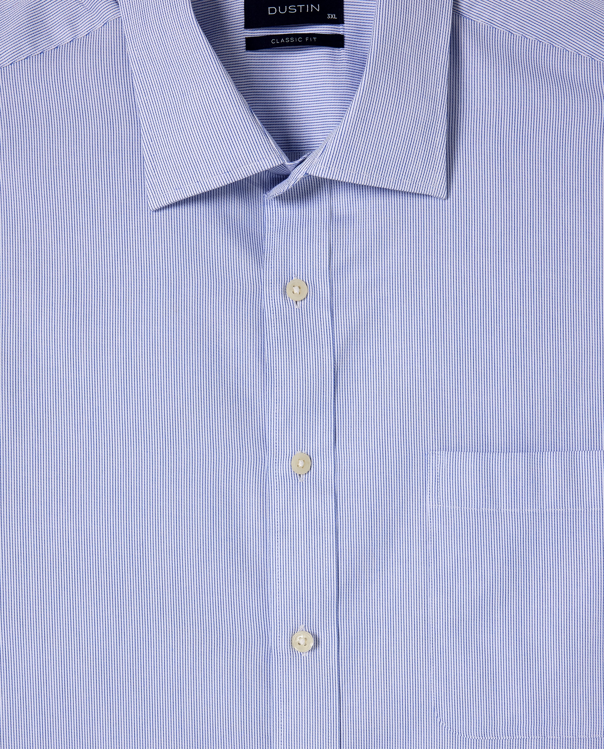 Camisa Clássica Multirriscas Tamanhos Grandes Azul-marinho-5