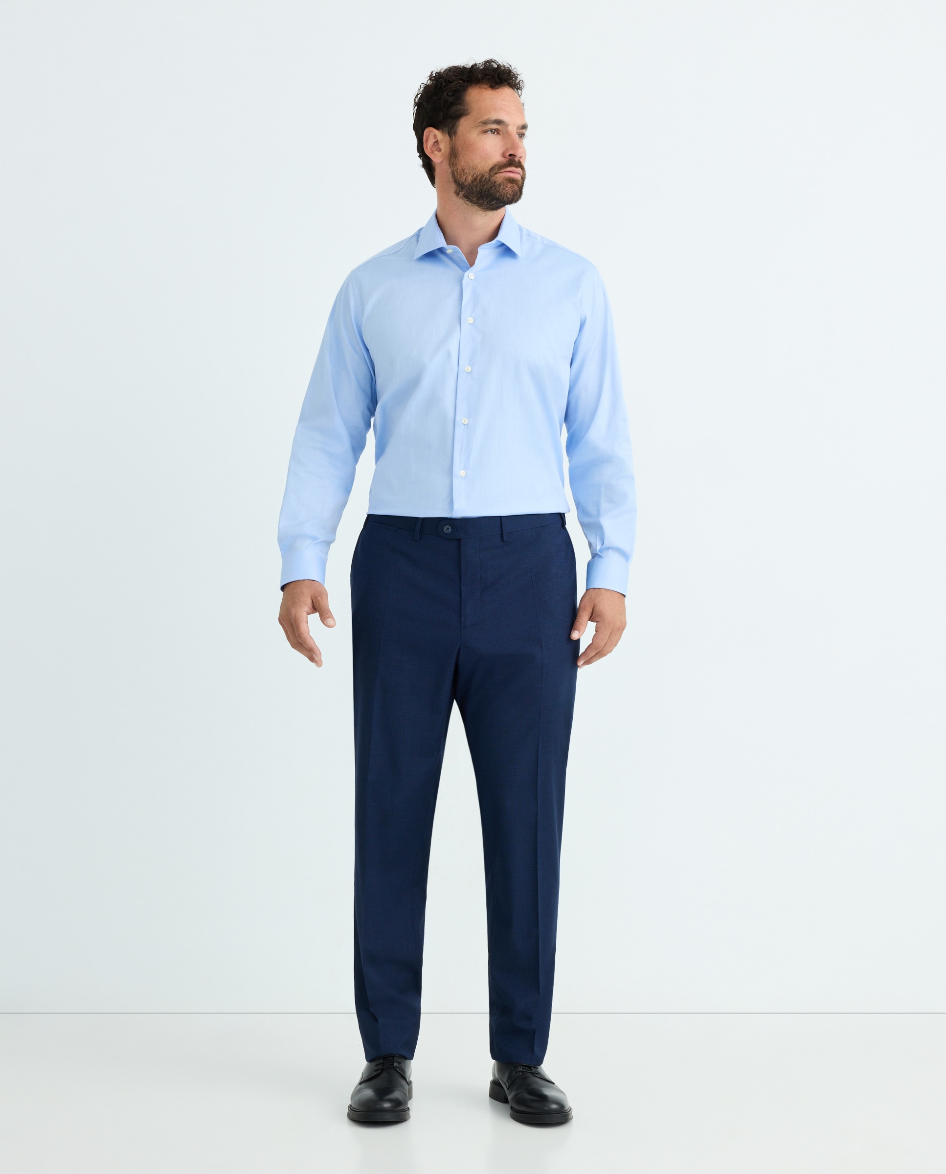 Camisa Vestir hombre talla grande - Dustin - Azul Azul-2