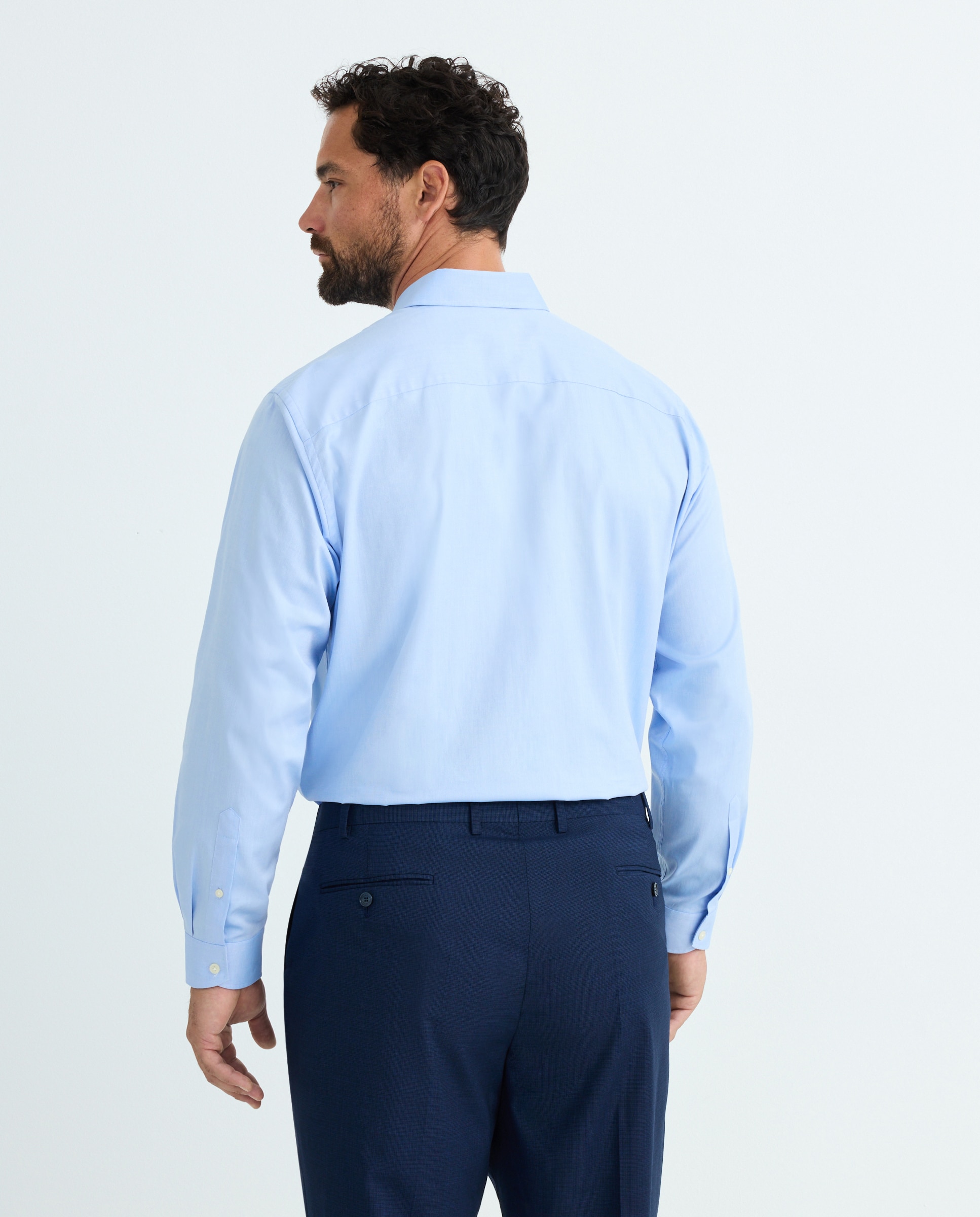 Camisa Vestir hombre talla grande - Dustin - Azul Azul-4