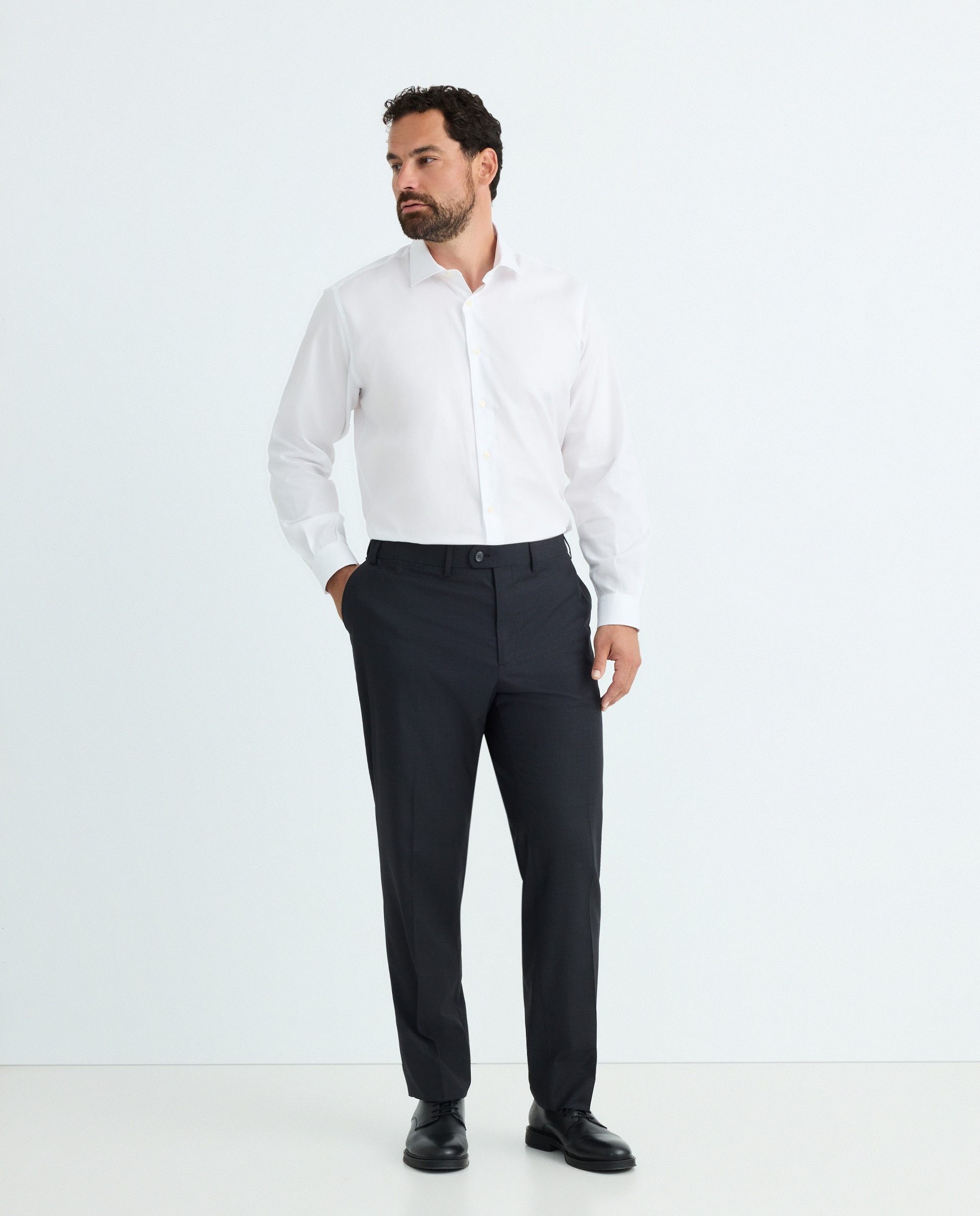 Camisa Formal Tamanhos Grandes Branco-2