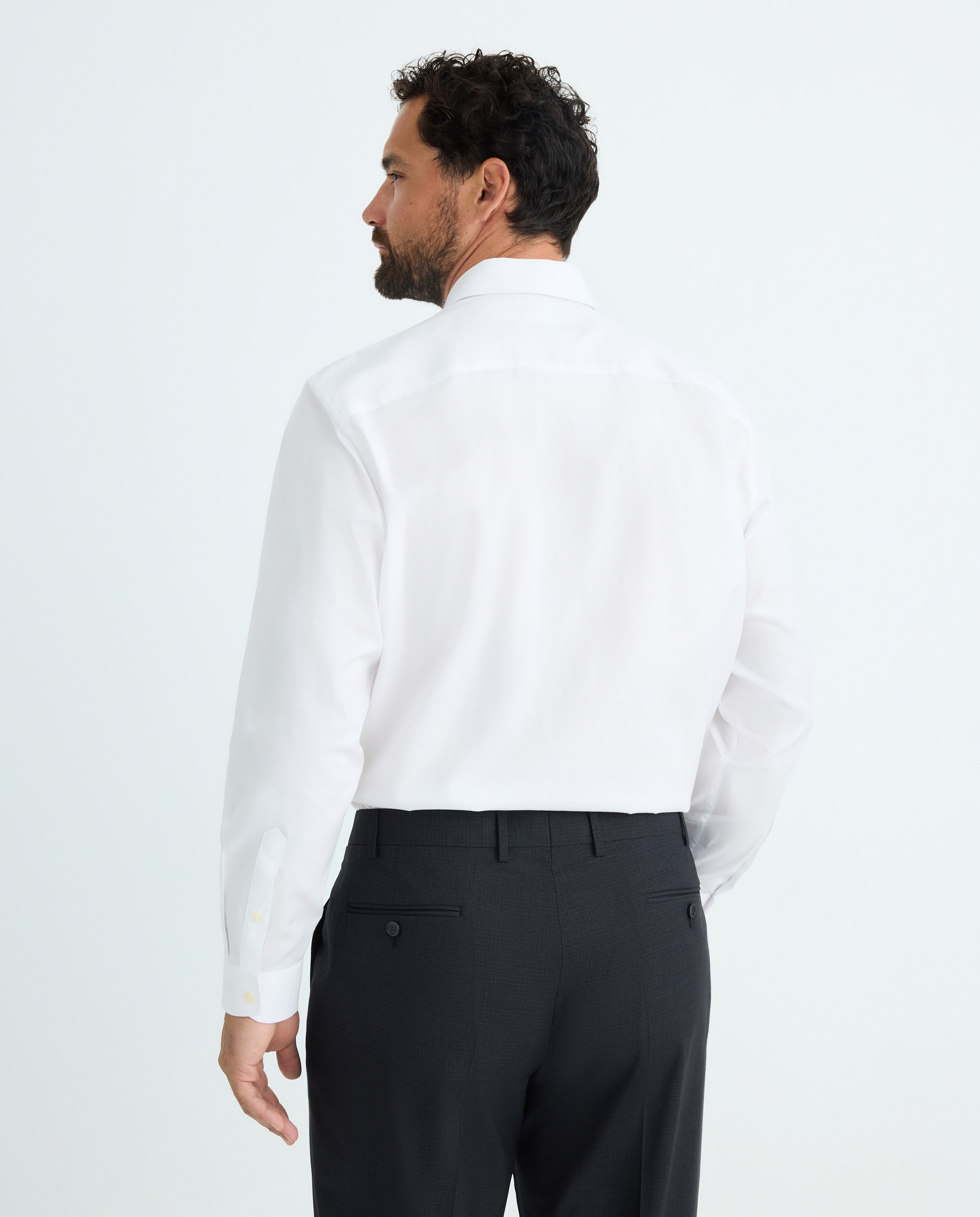 Camisa Formal Tamanhos Grandes Branco-3
