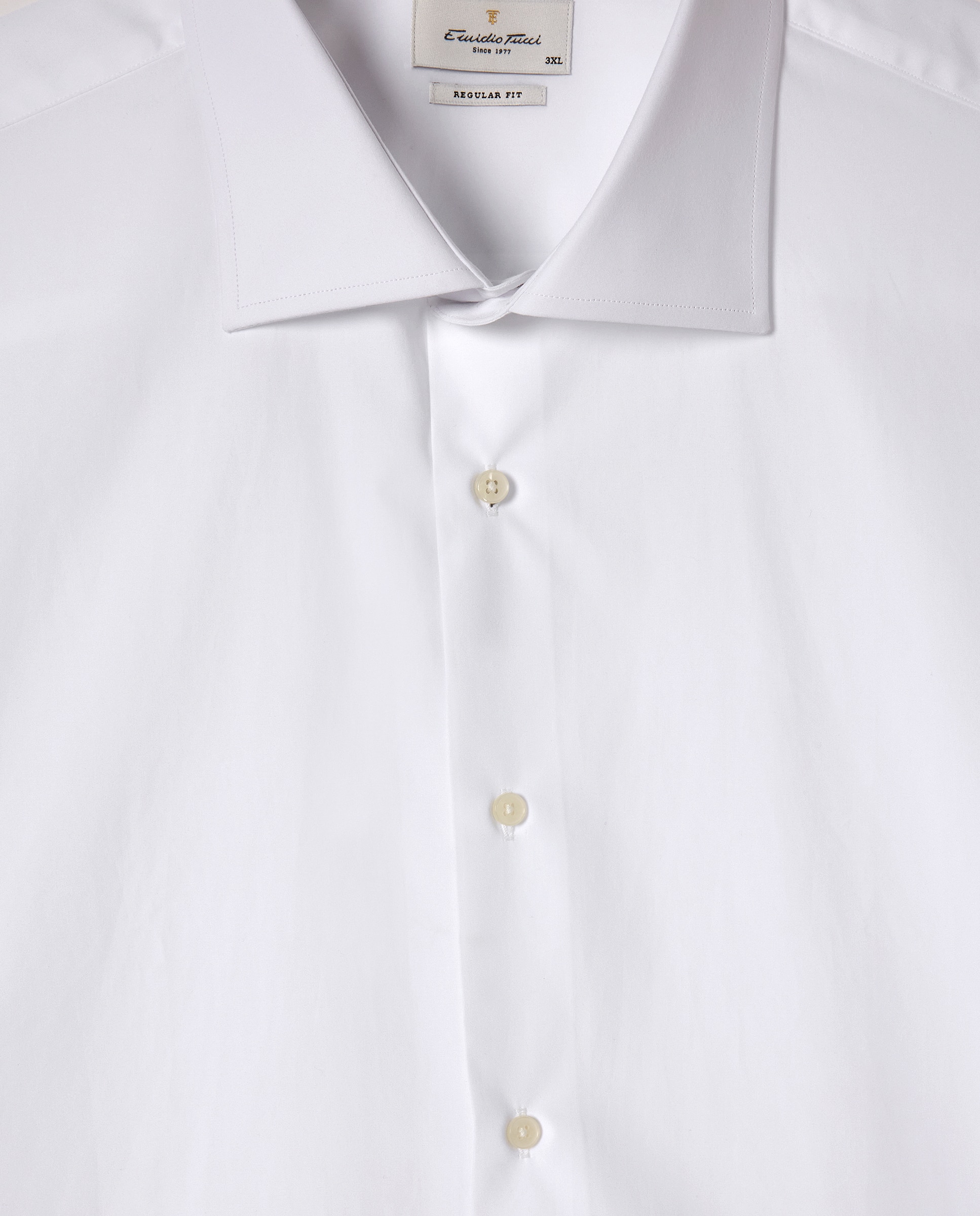 Camisa Clássica Tamanhos Grandes Branco-6