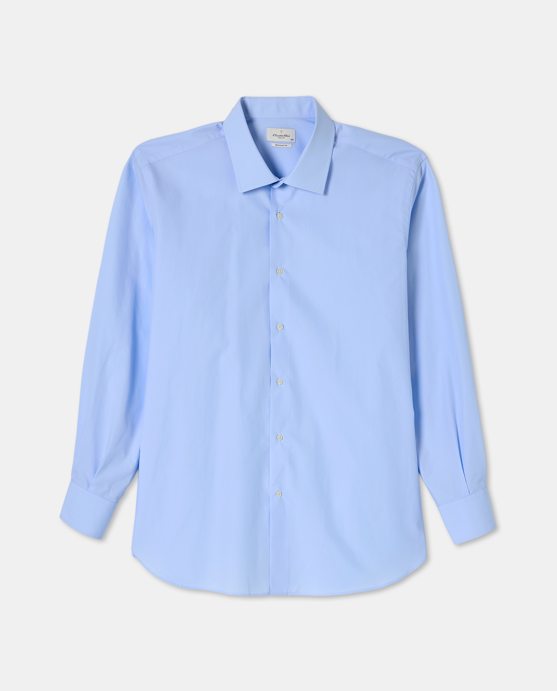 Camisa Clássica Tamanhos Grandes Azul-claro-5