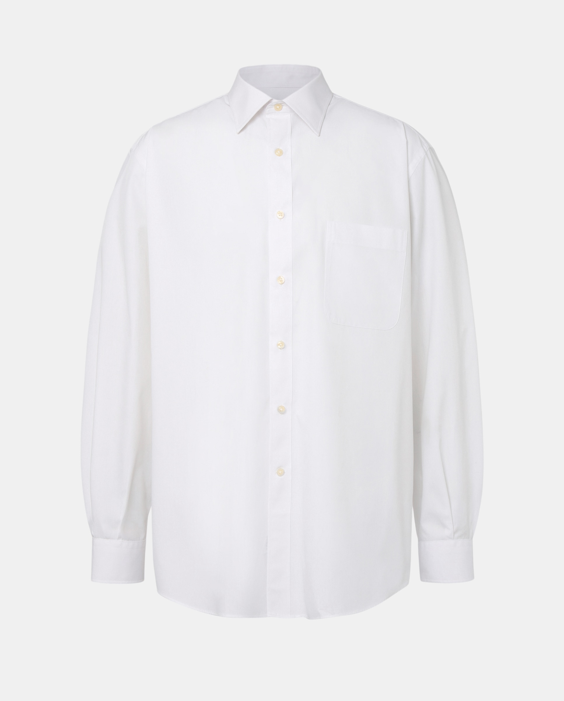 Camisa de hombre Dustin classic lisa tallas grandes - Blanco Blanco-4
