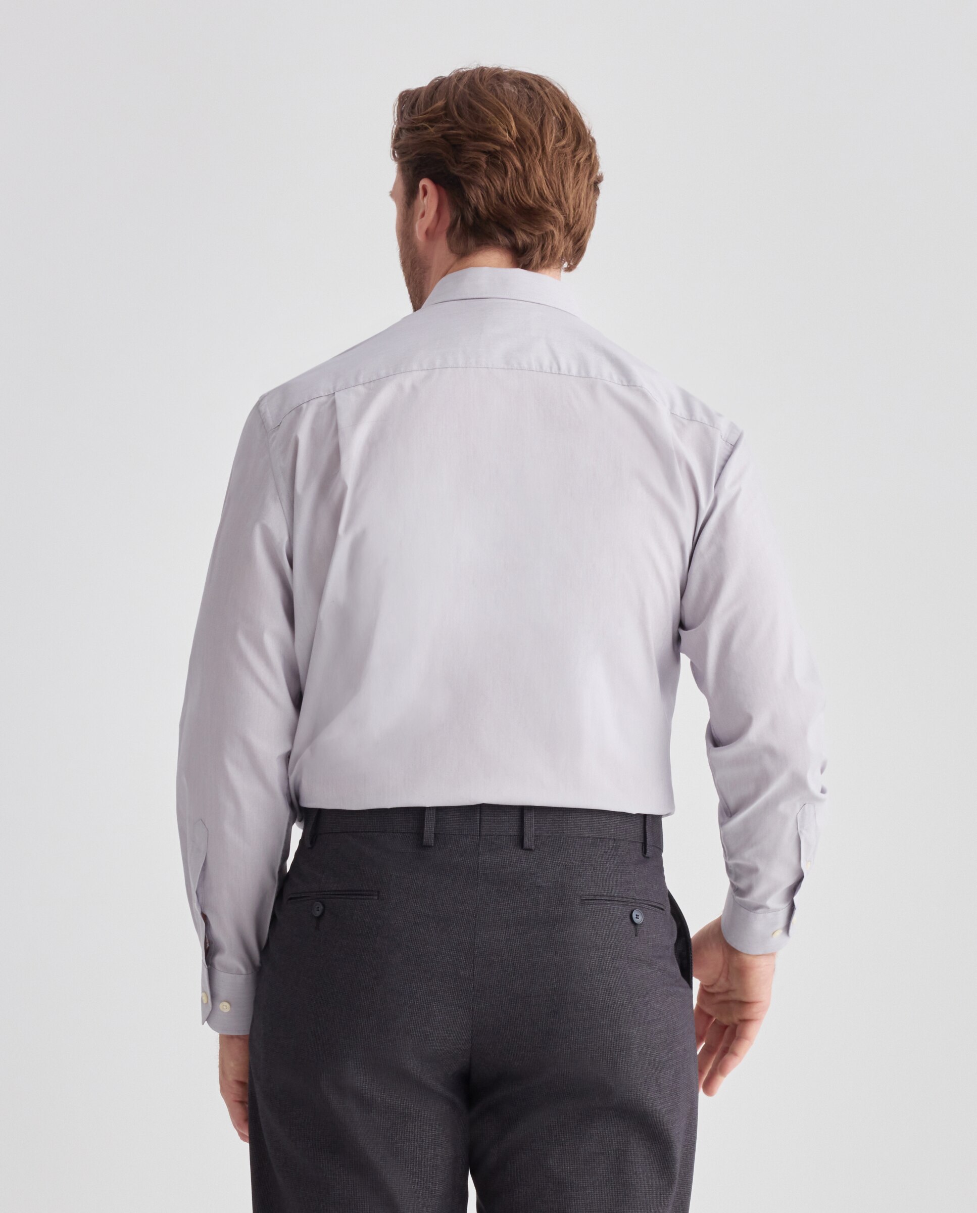 Camisa de hombre Dustin classic lisa tallas grandes - Azul claro Azul claro-3